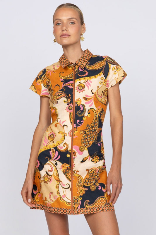 Cindy Mini Dress -Cocoa (Copy)