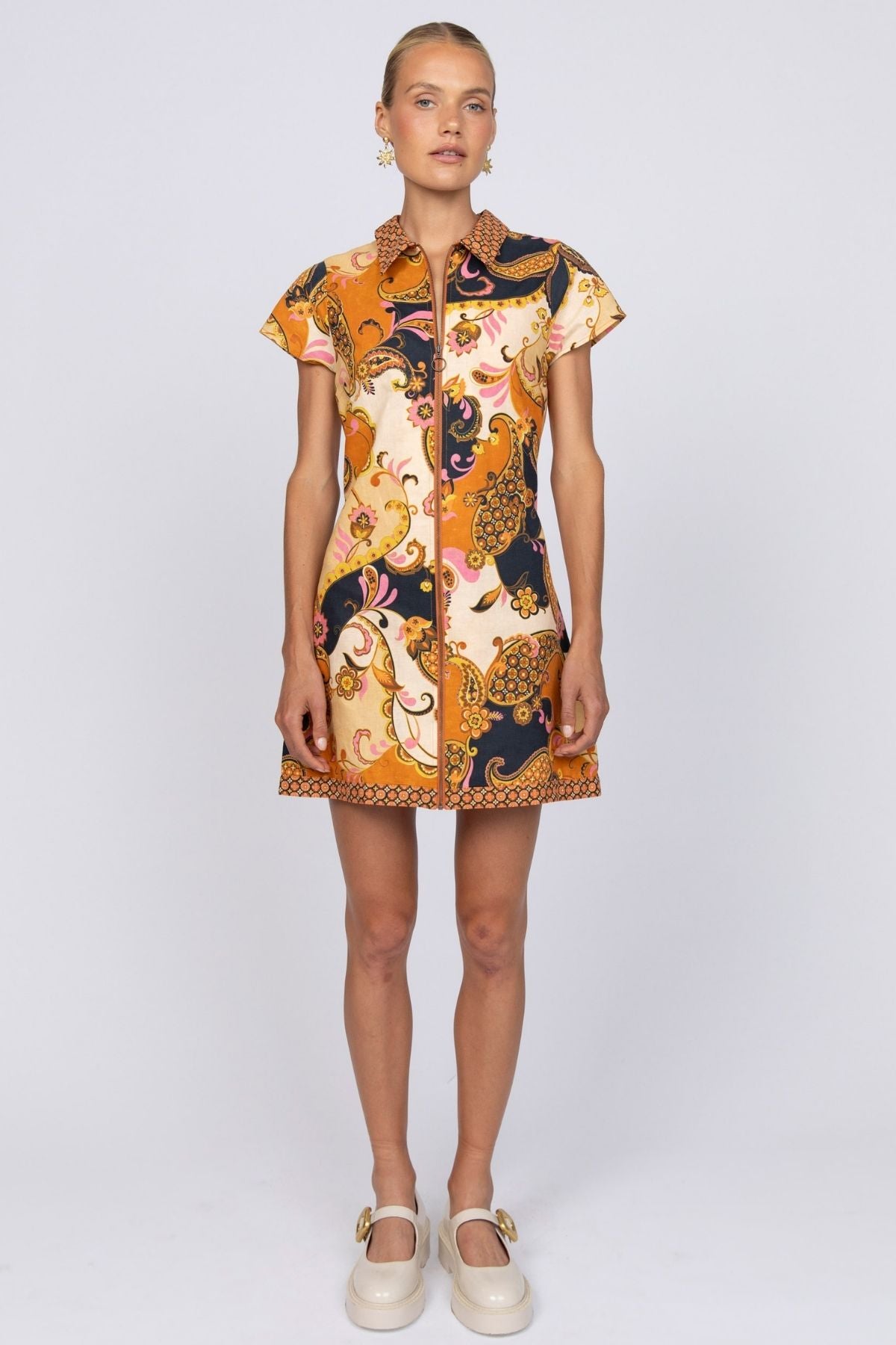 Cindy Mini Dress -Cocoa (Copy)