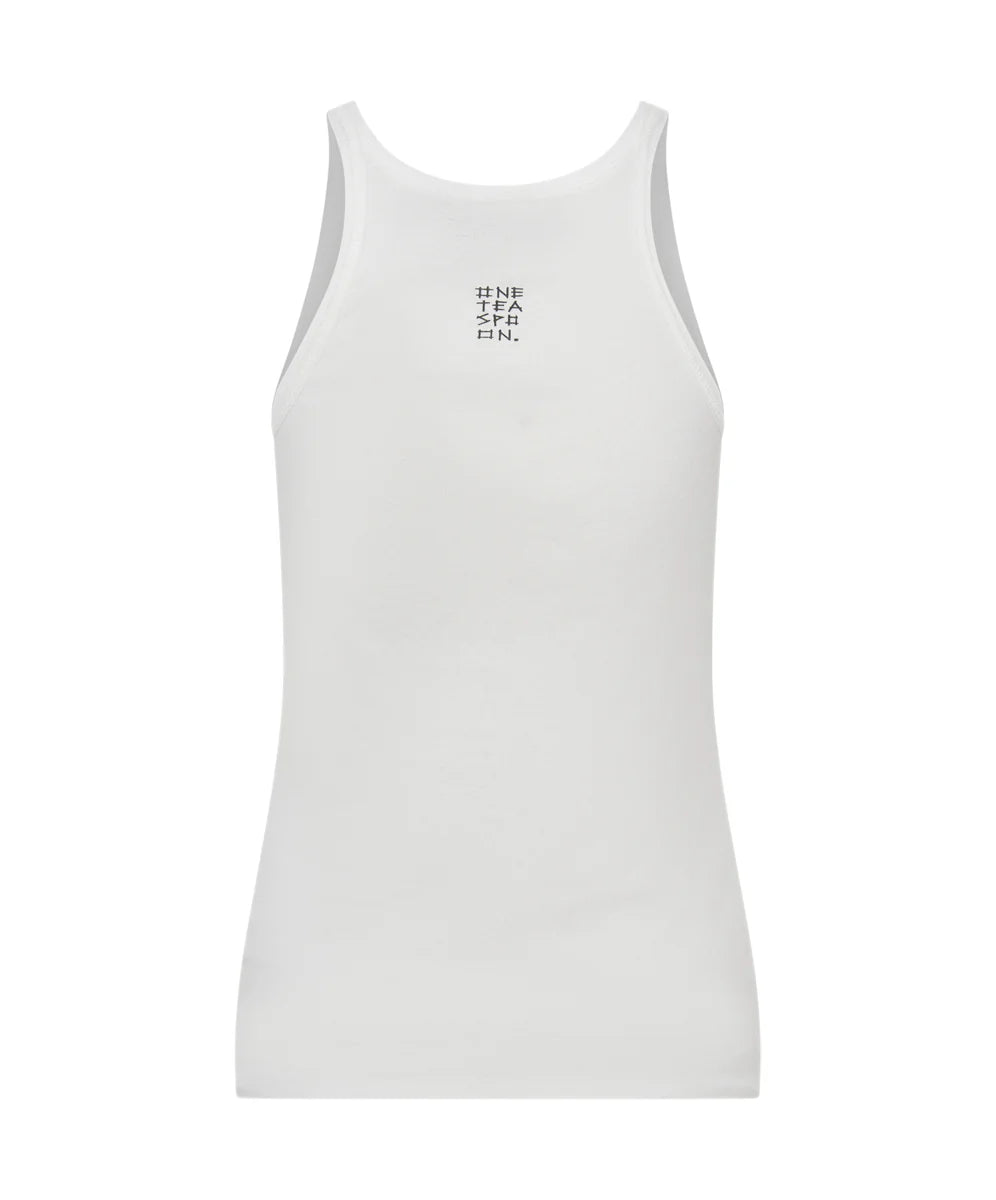 Rib Singlet - White