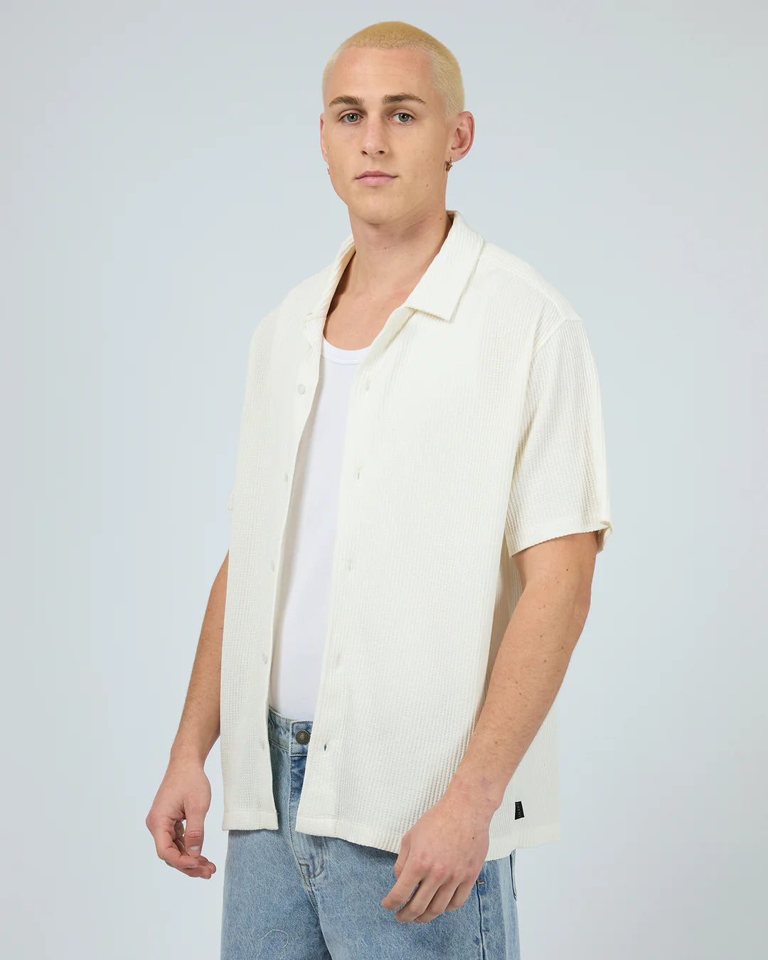 Session Waffle SS Shirt - Natural
