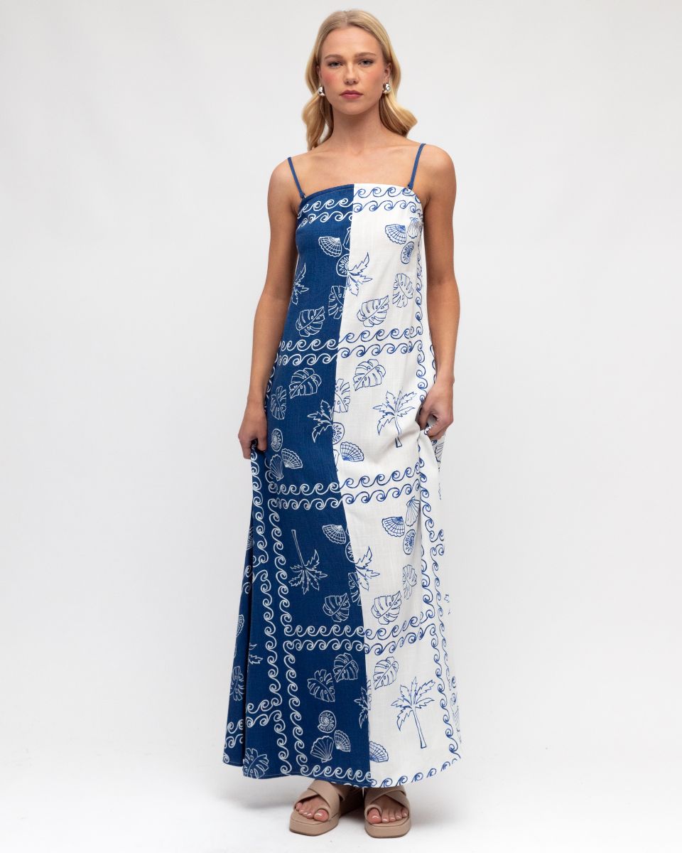 Paper Heart Maxi Dress - Brasilia