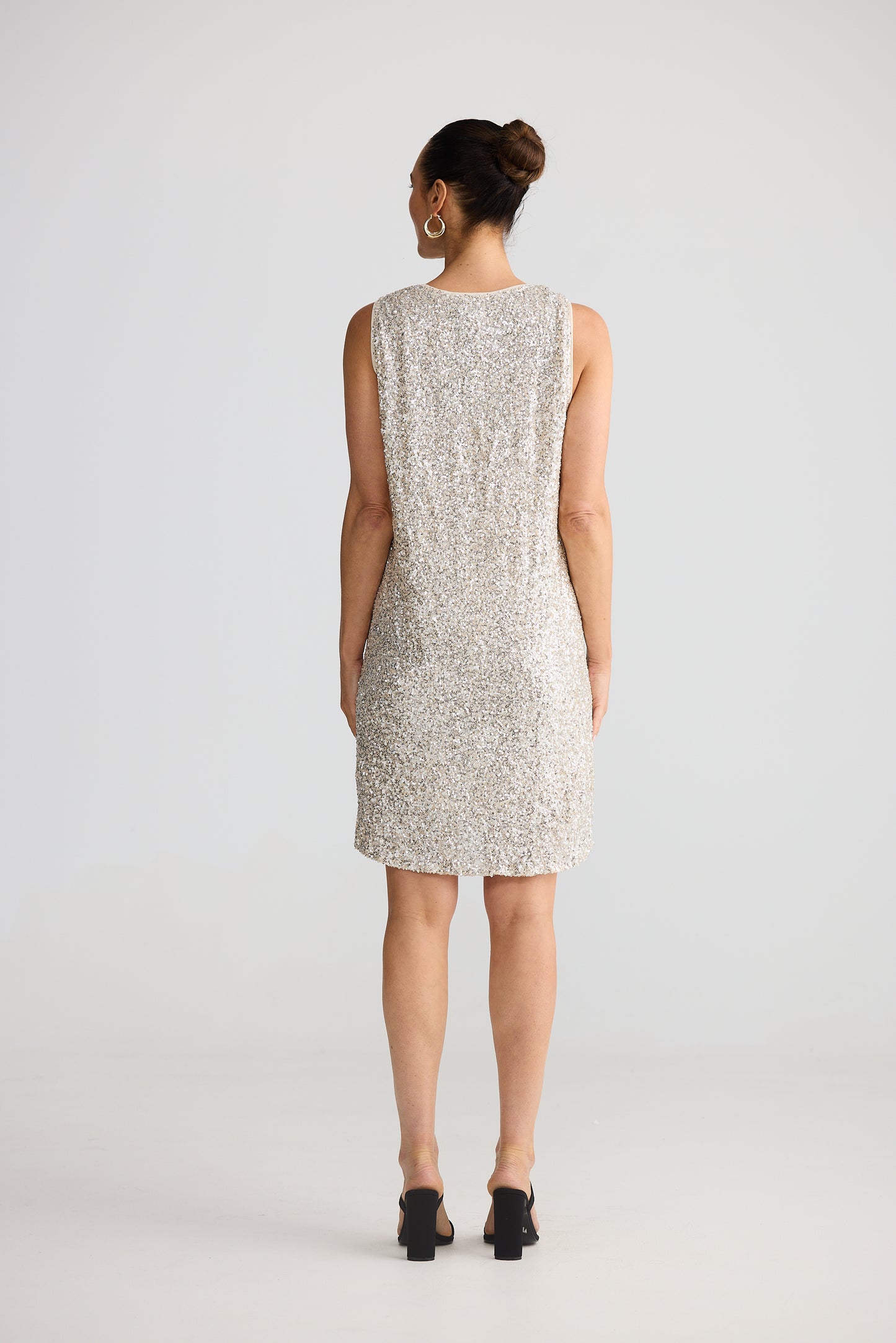 Glitz Swing Dress - Champagne