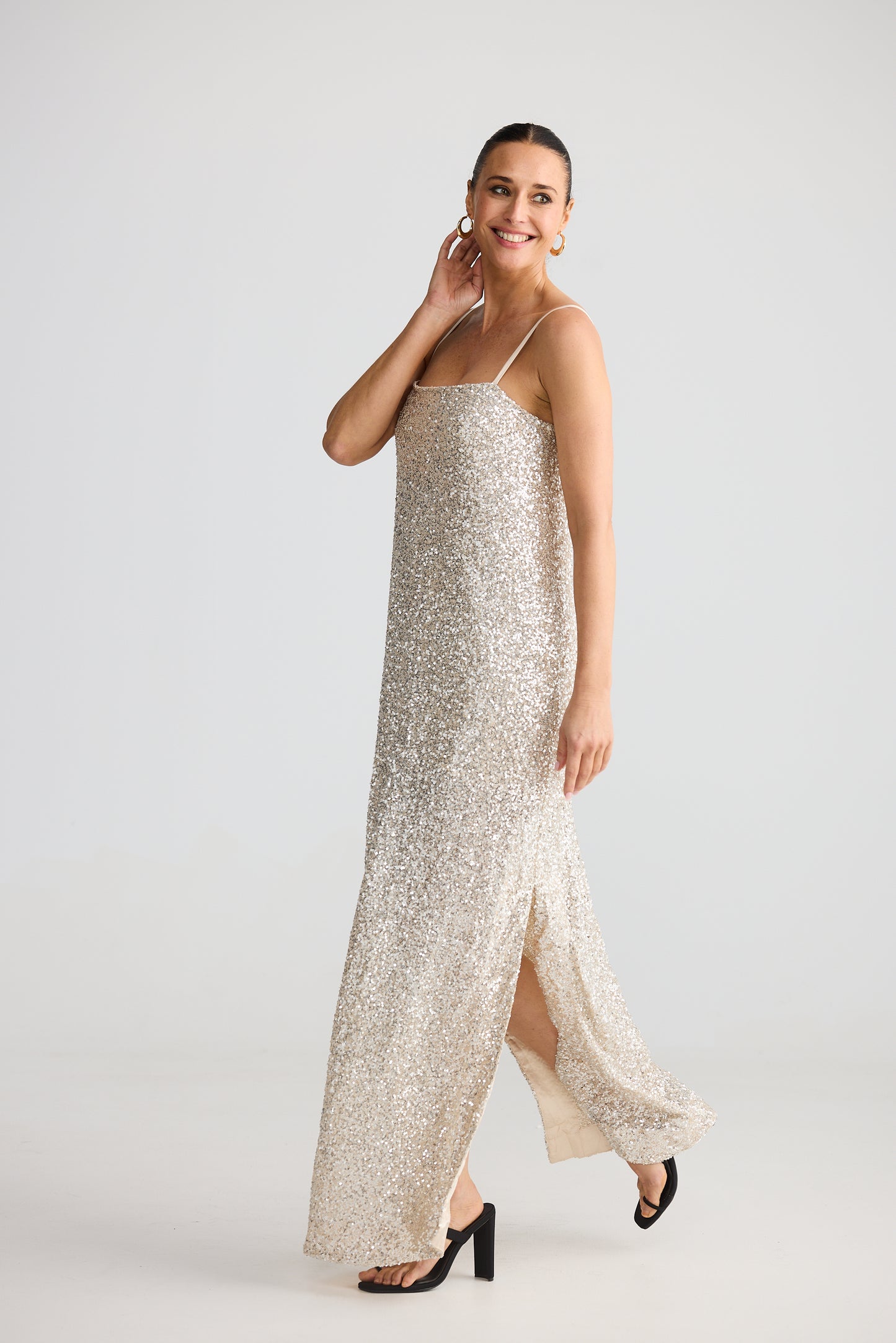 Jazzy Maxi Dress - Champagne