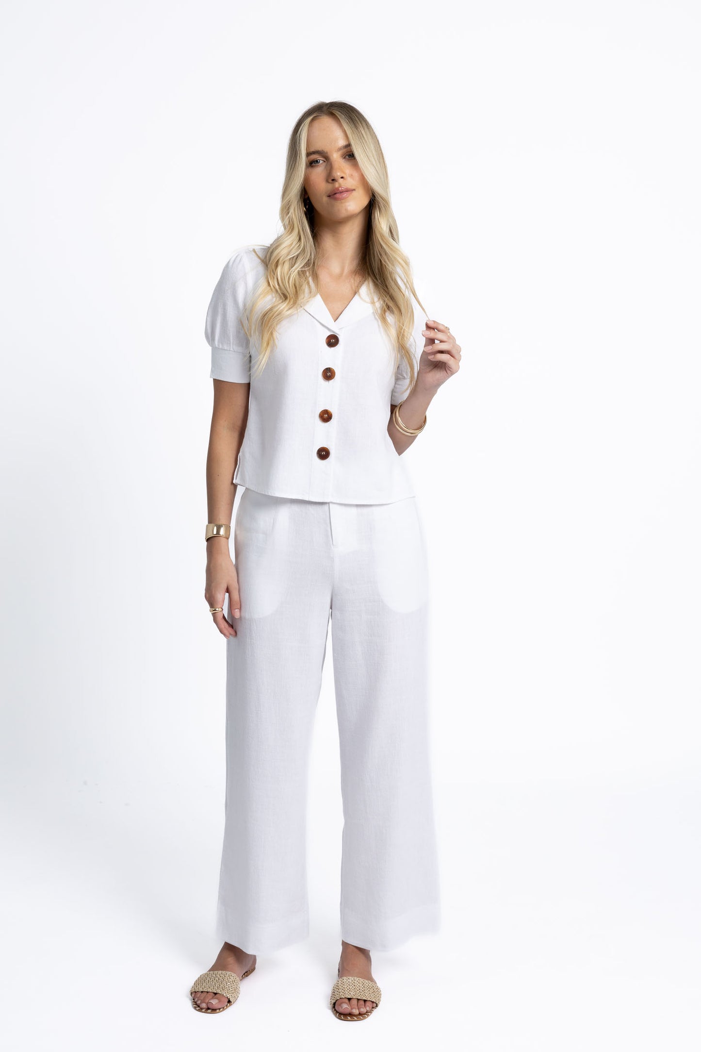 Fleetwood Linen - White