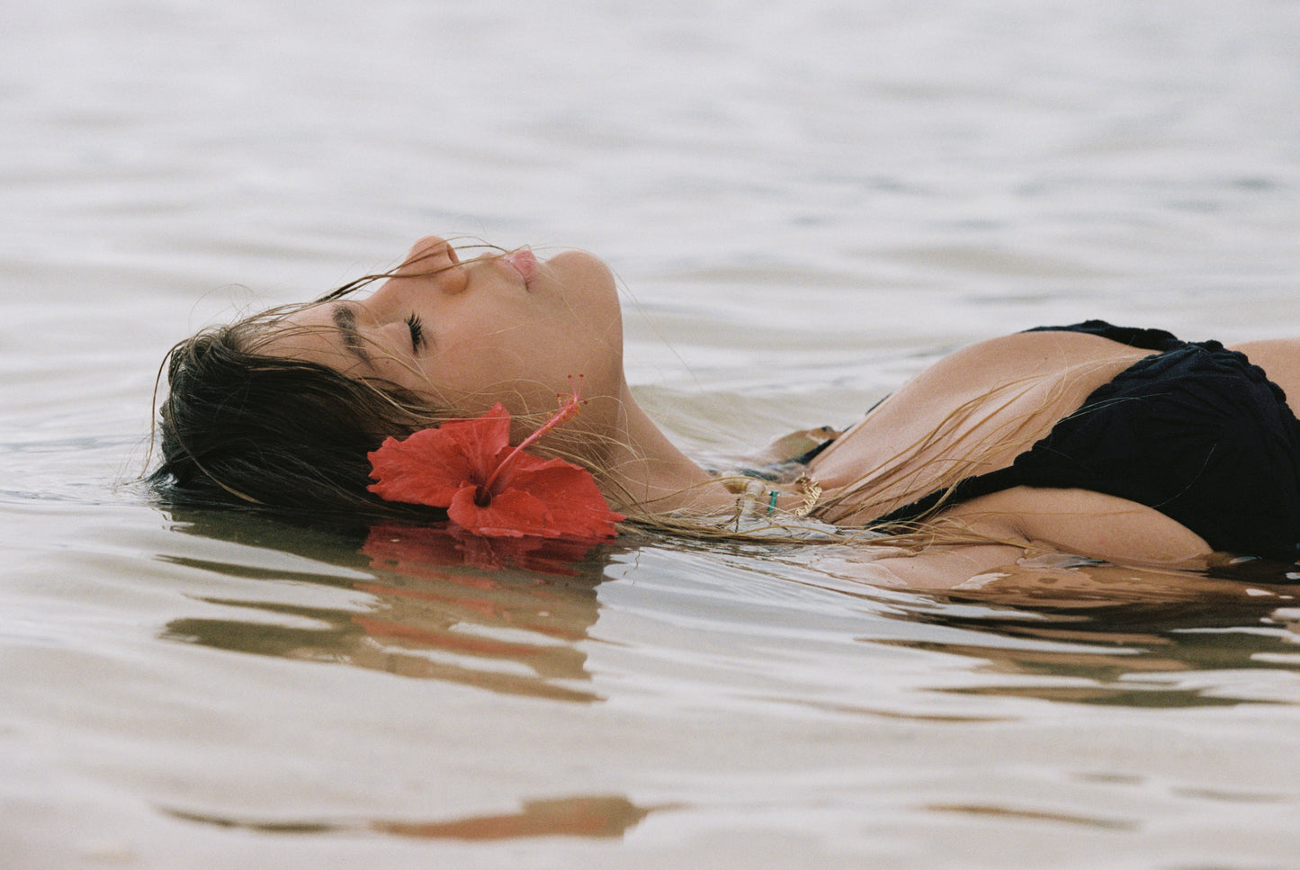 Mai Tai String Tie Top - Black