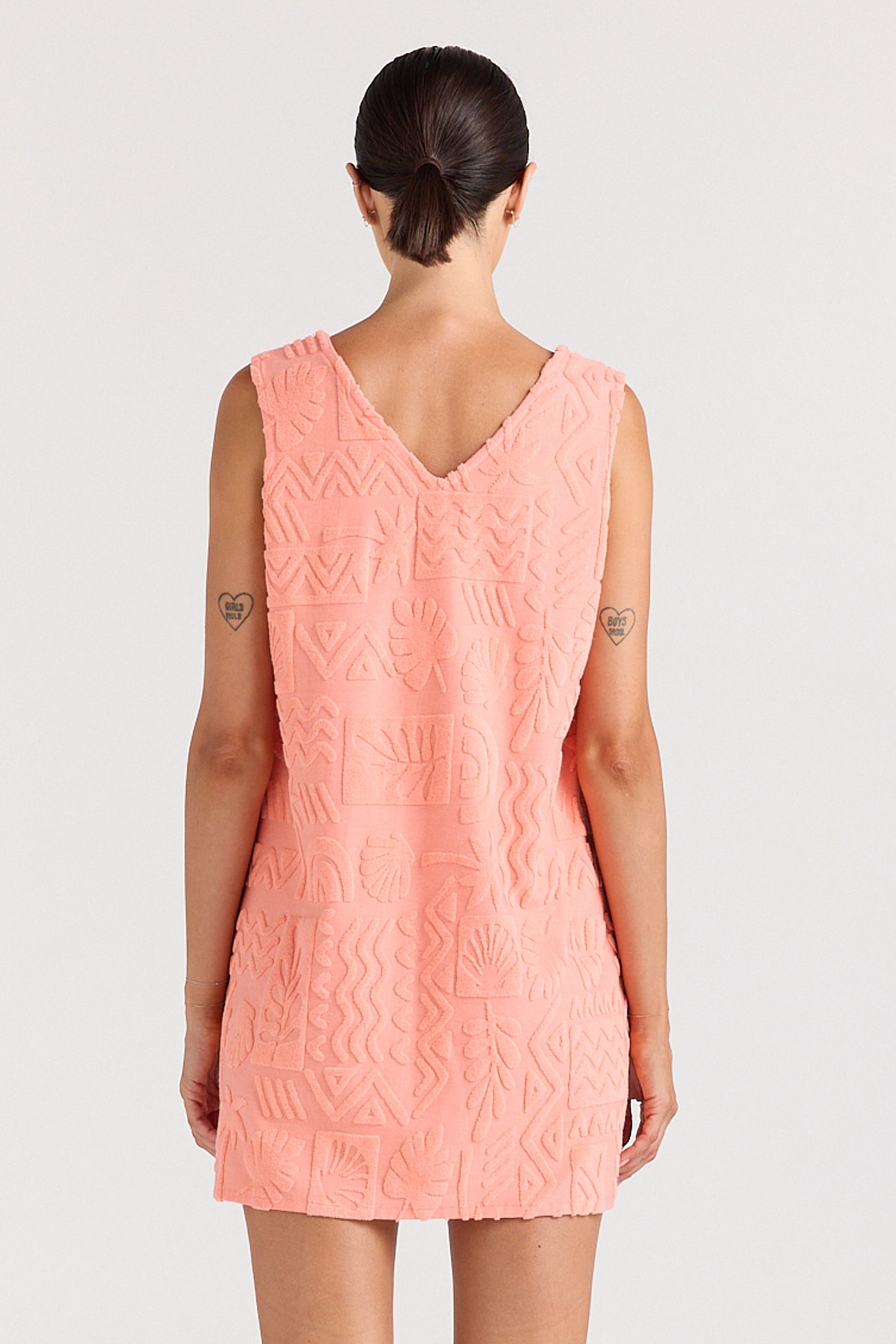 Mai Tai V Tunic Dress - Coral