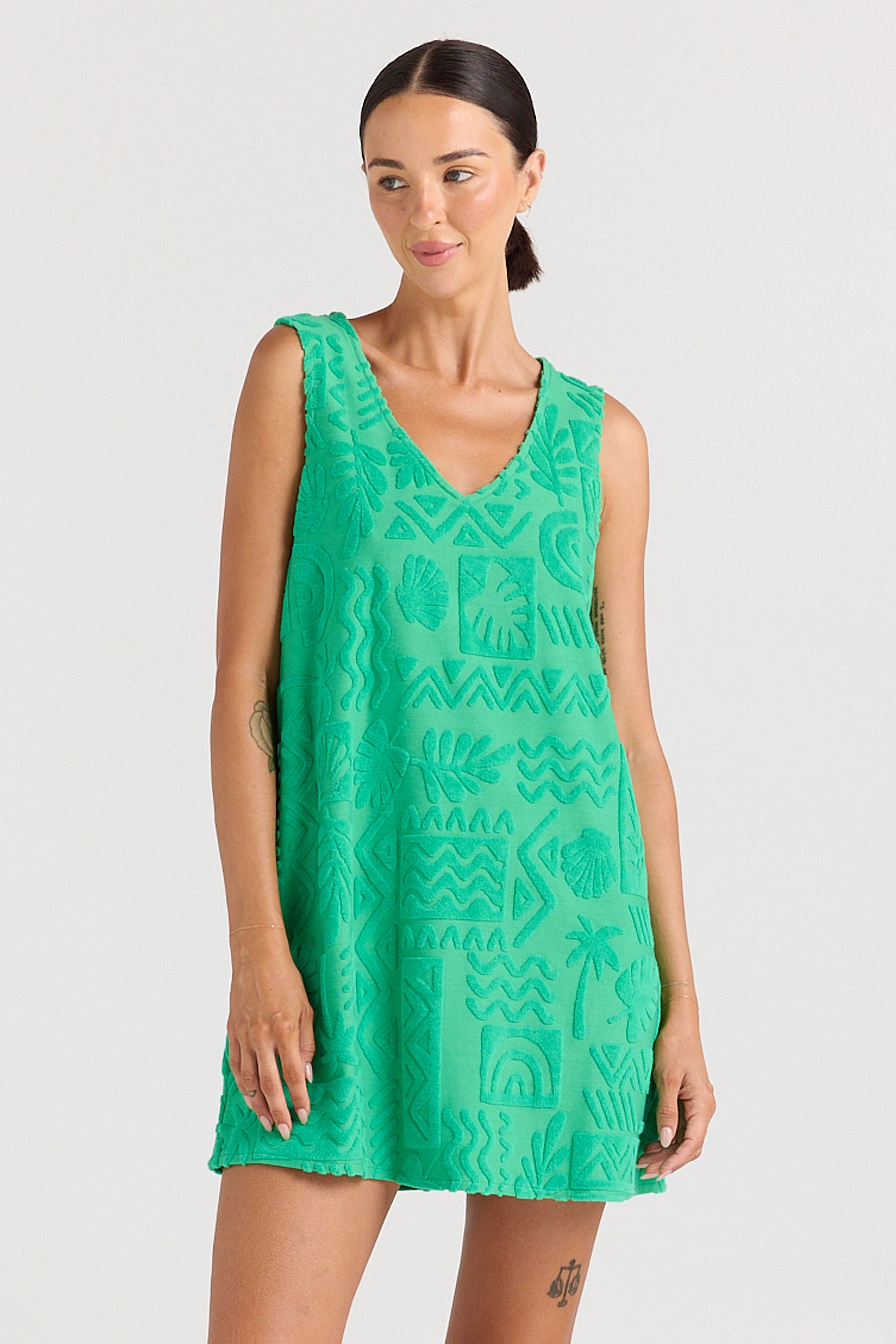 Mai Tai V Tunic Dress - Ivy
