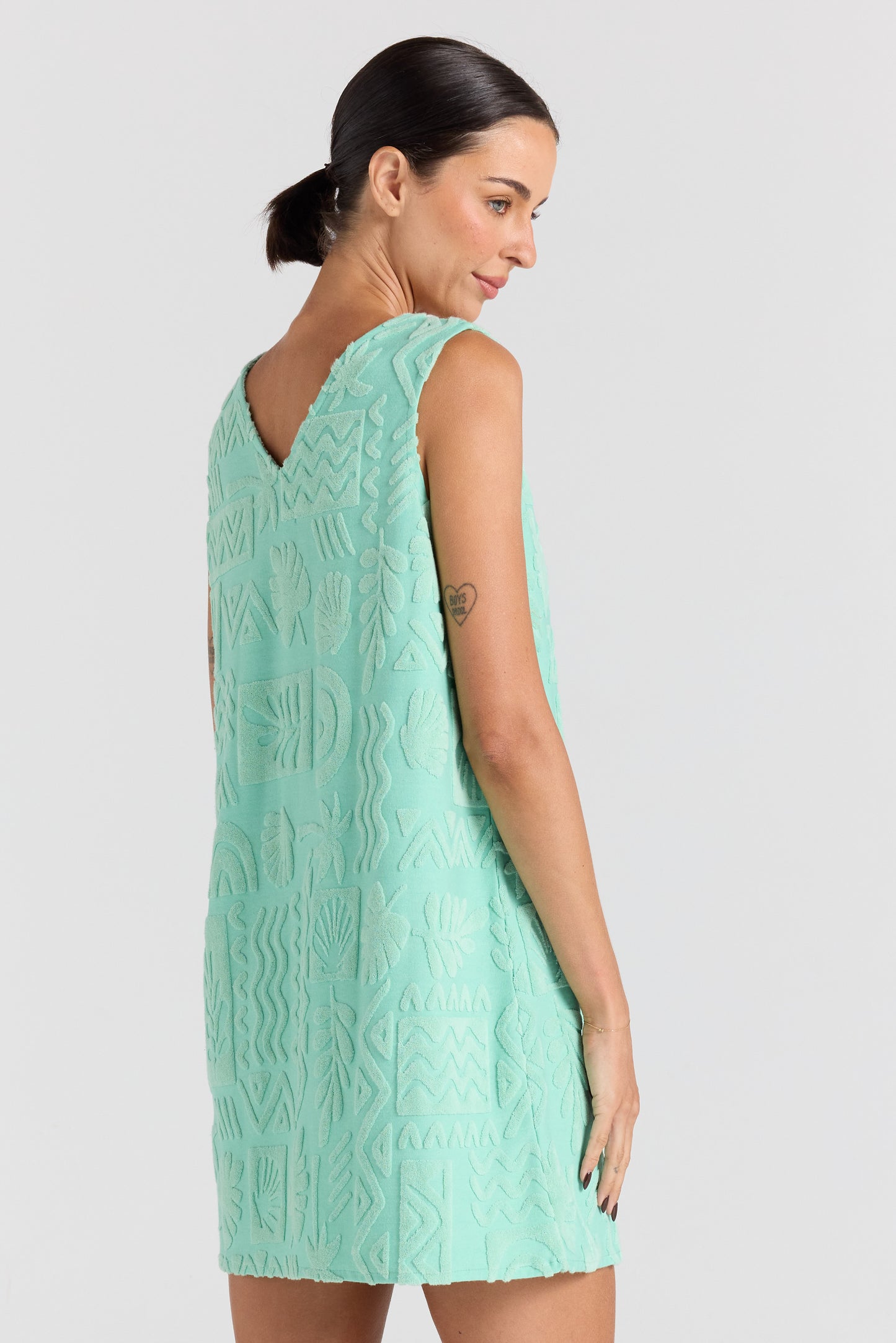 Mai Tai V Tunic Dress - Mint