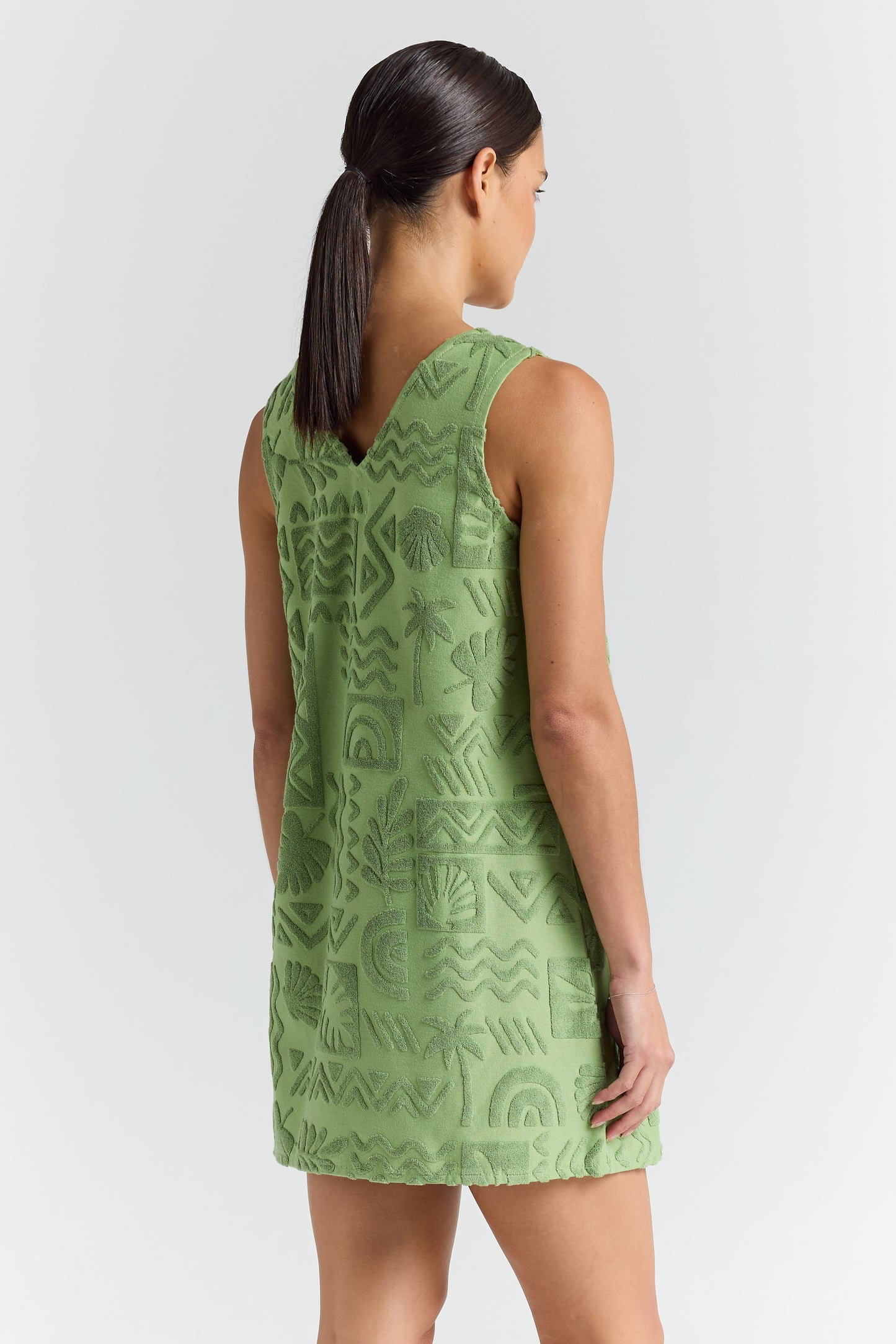 Mai Tai V Tunic Dress - Palm