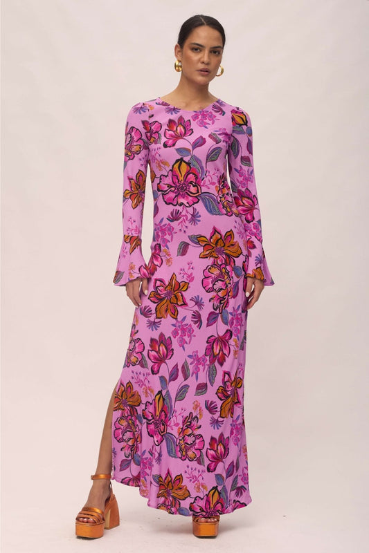 Wilder Bias Dress - Orchid