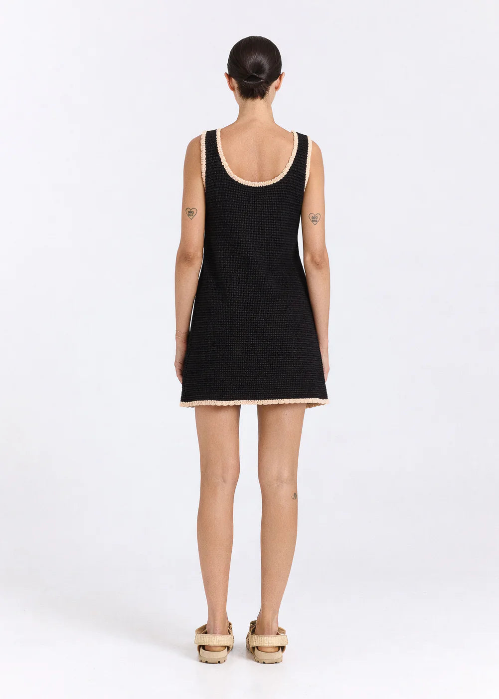Palm Beach U Knit Dress - Black Sand
