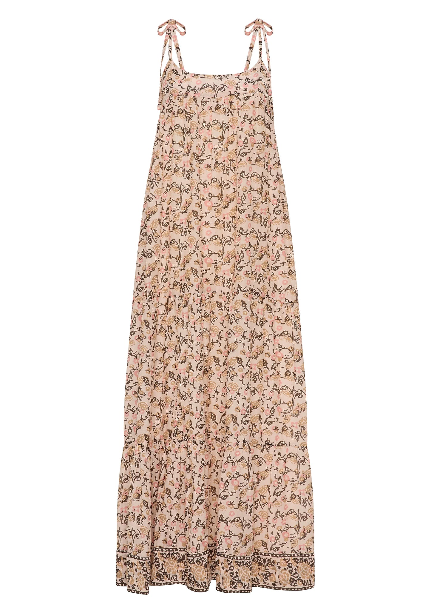 True Maxi Dress -Oat Sonder Print