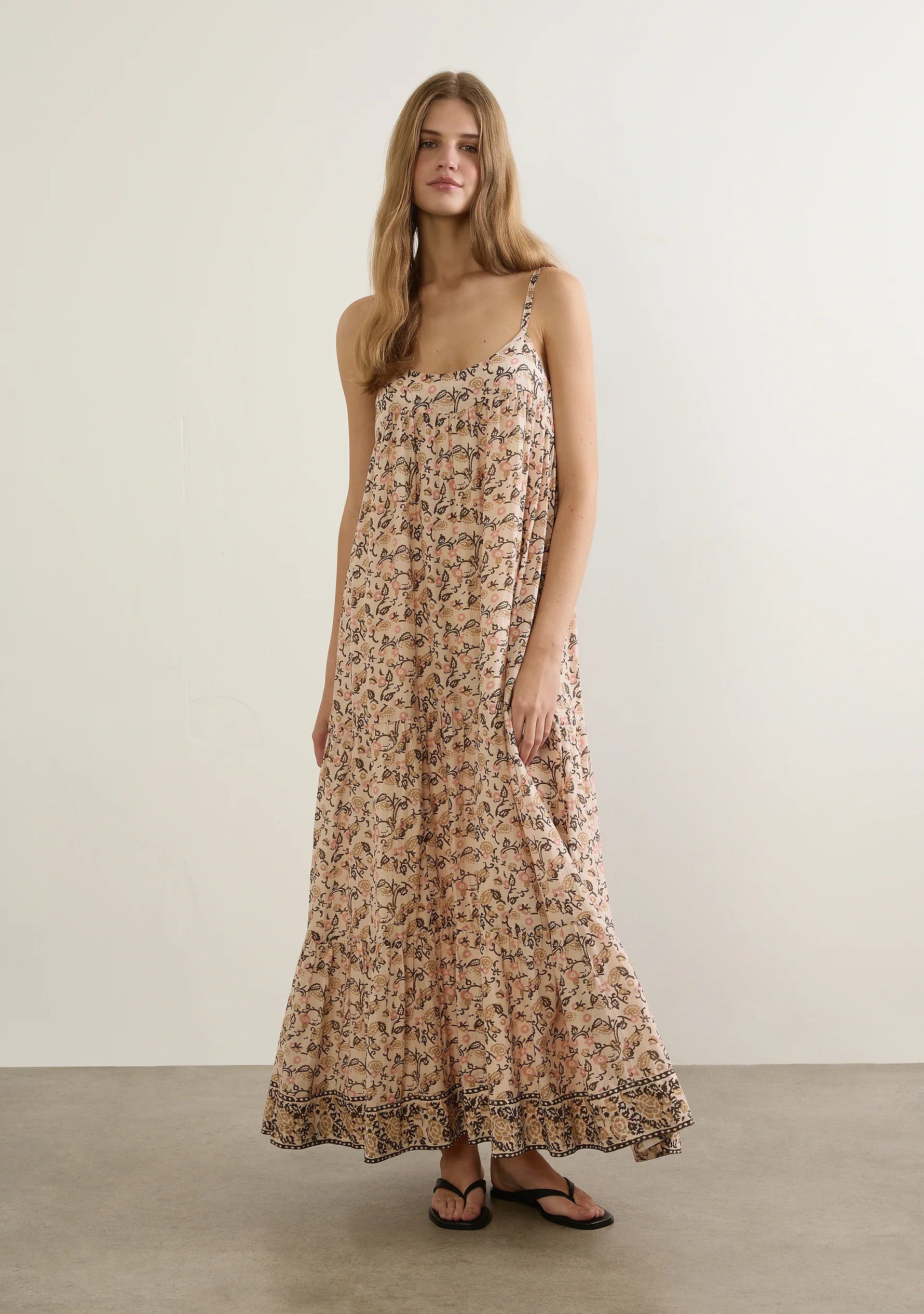 True Maxi Dress -Oat Sonder Print – Agnes Water Beach Boutique