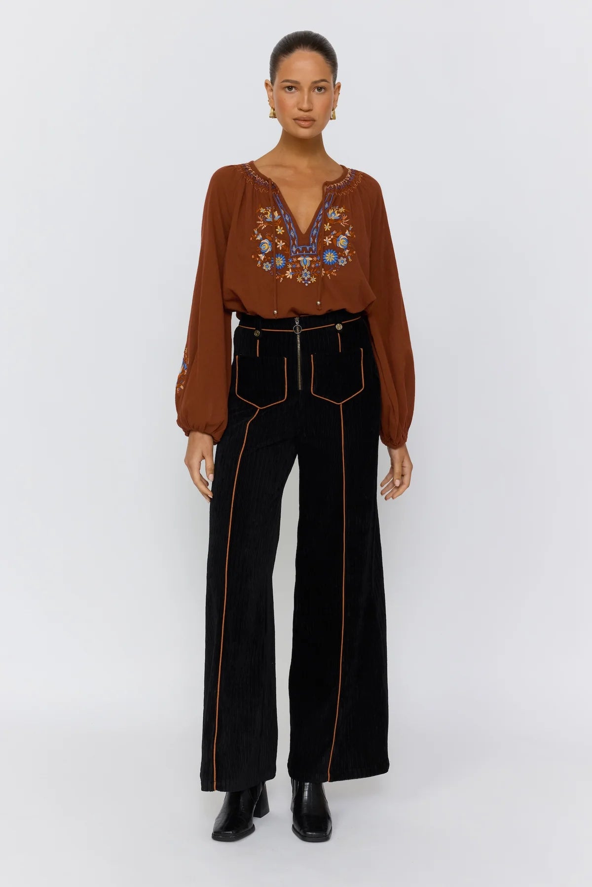 Lane Blouse - Espresso