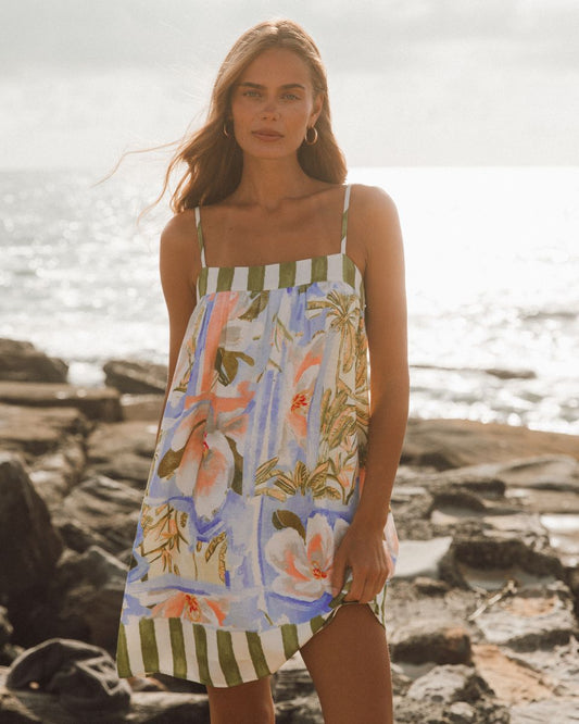 Delphine Mini Dress - Apricot