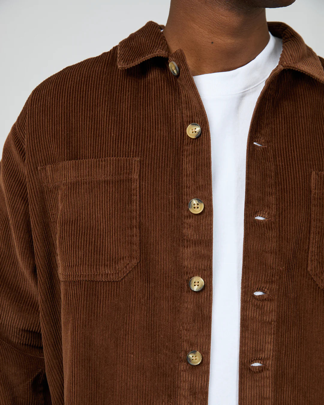 Cord Over Shirt - Nut