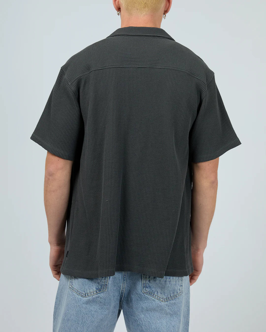 Session Waffle SS Shirt - Charcoal