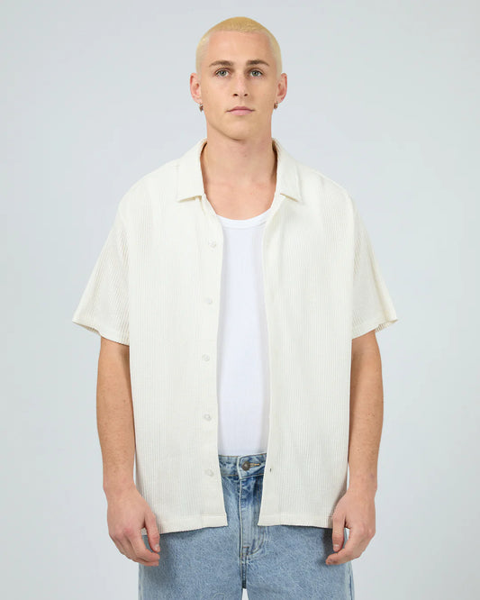 Session Waffle SS Shirt - Natural