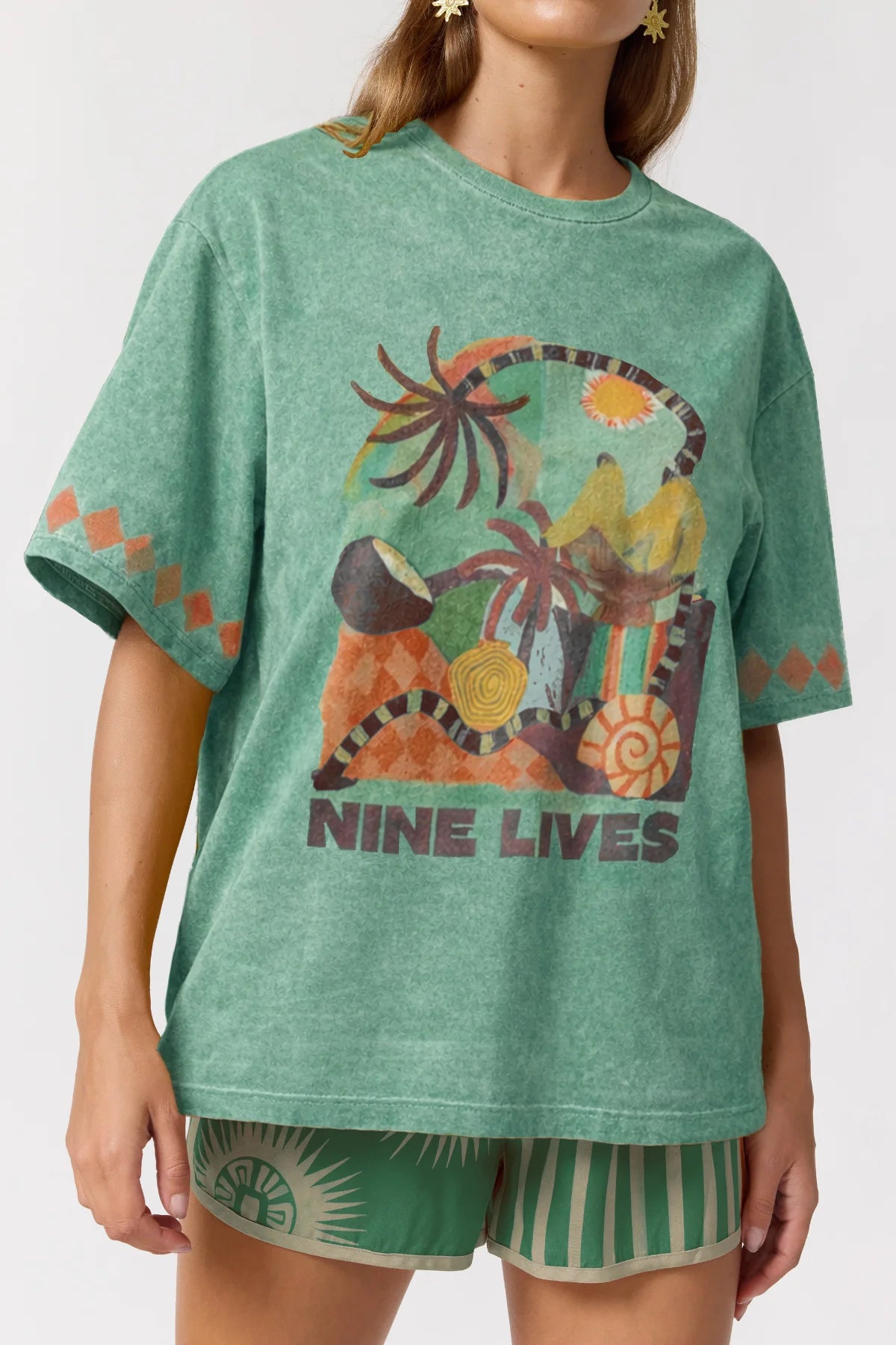 Silver Sun Tee - Nautical
