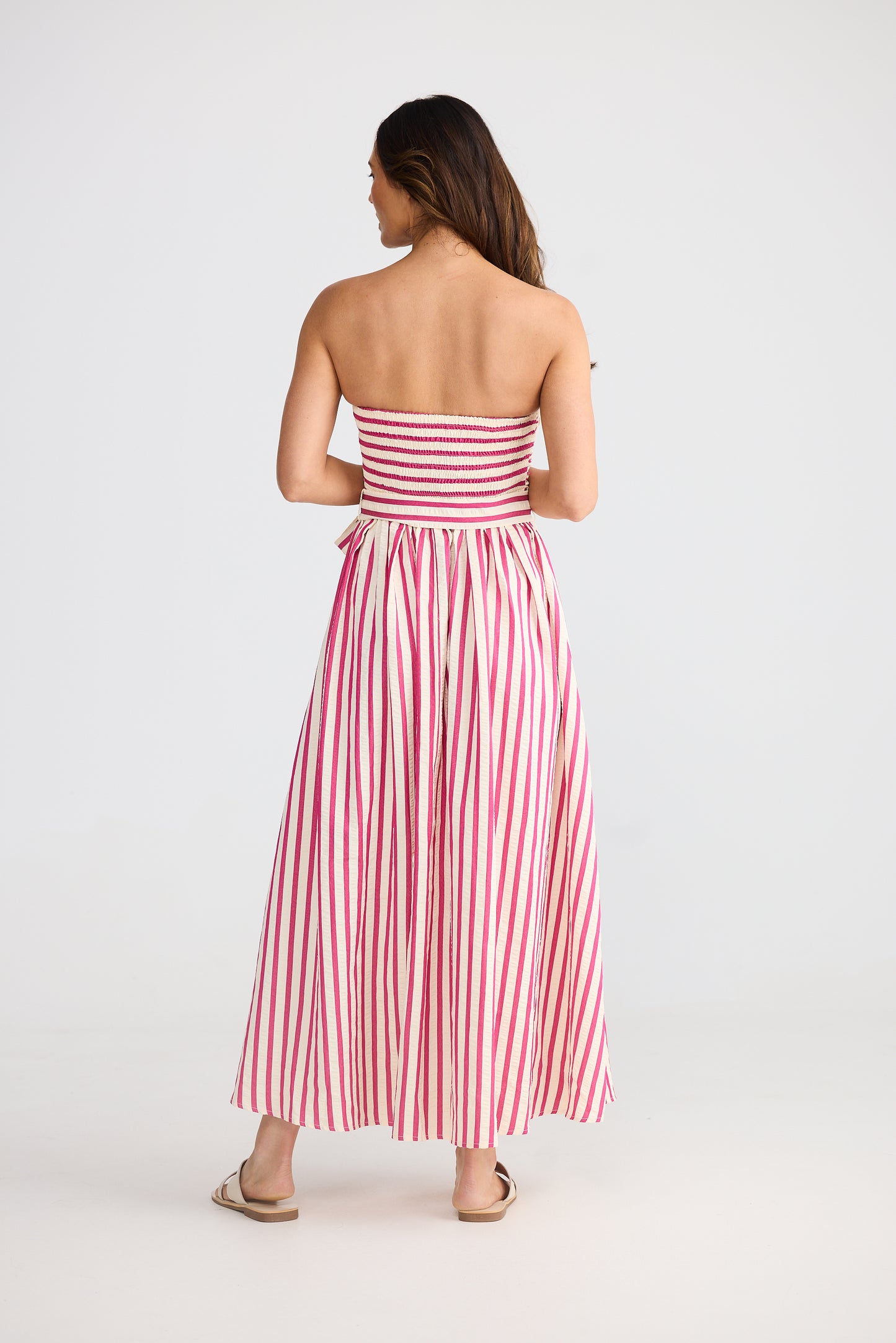 Avalon Dress - Hot Pink Stripe