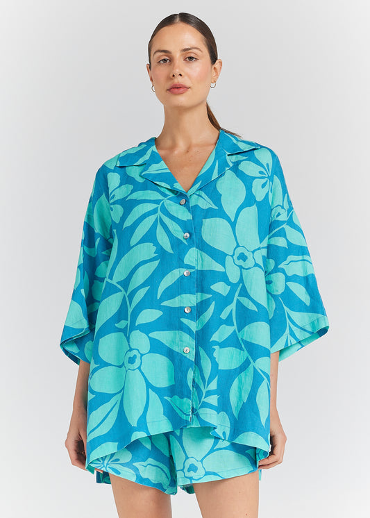 Baja Over shirt - Ocean