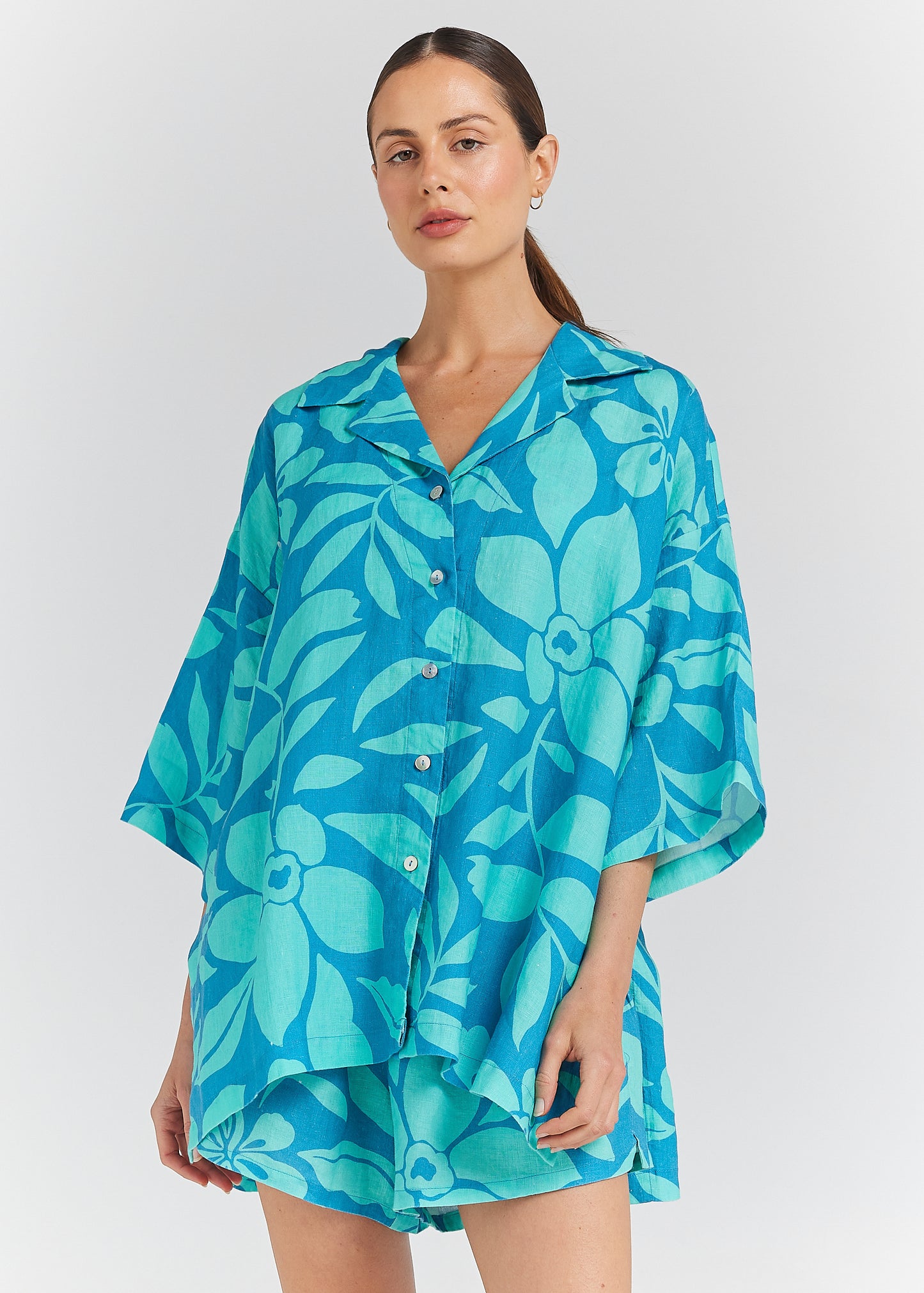Baja Over shirt - Ocean