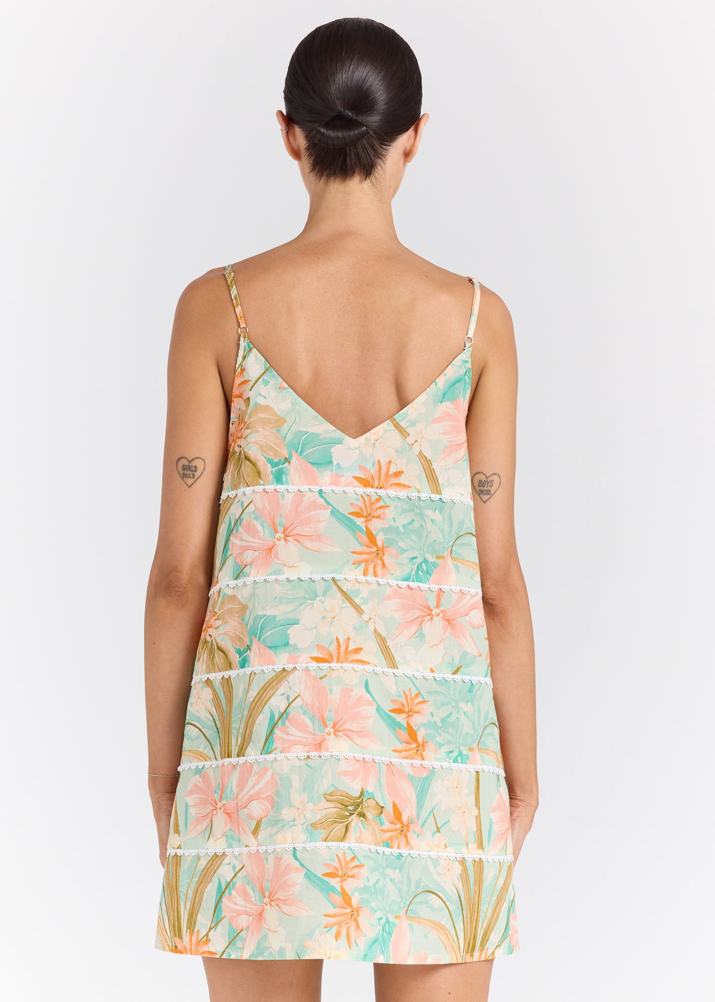Dreamtime V Slip Dress - Jewel