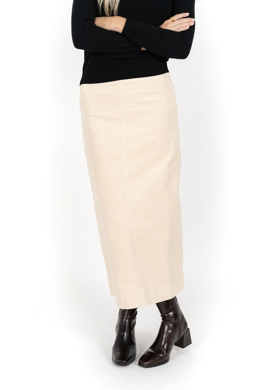Billie Cord Skirt - Vanilla