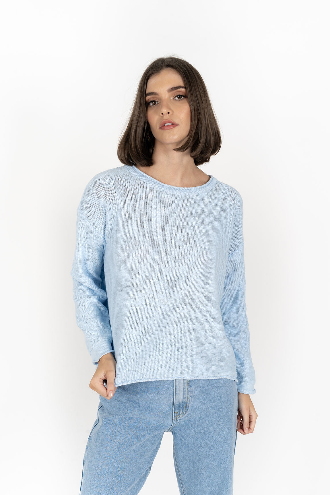 Sophia Sweater - Powder Blue