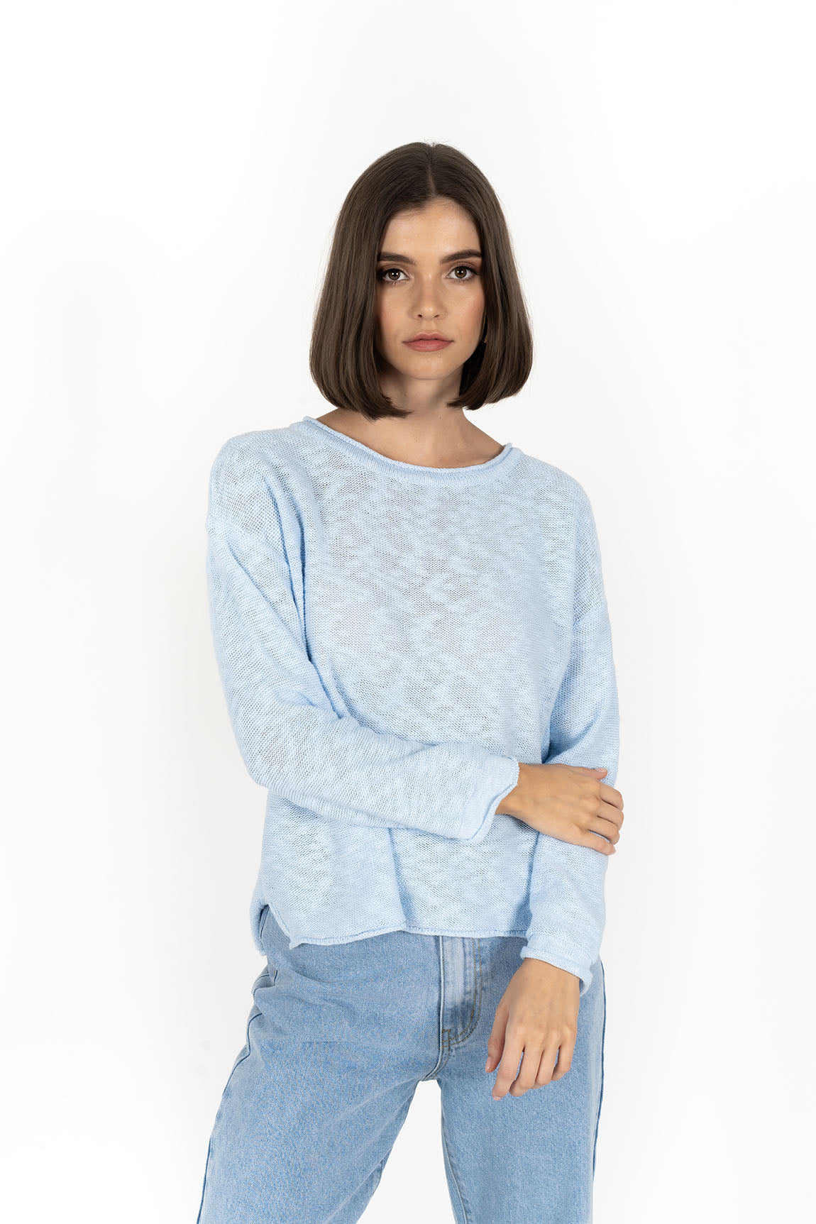 Sophia Sweater - Powder Blue