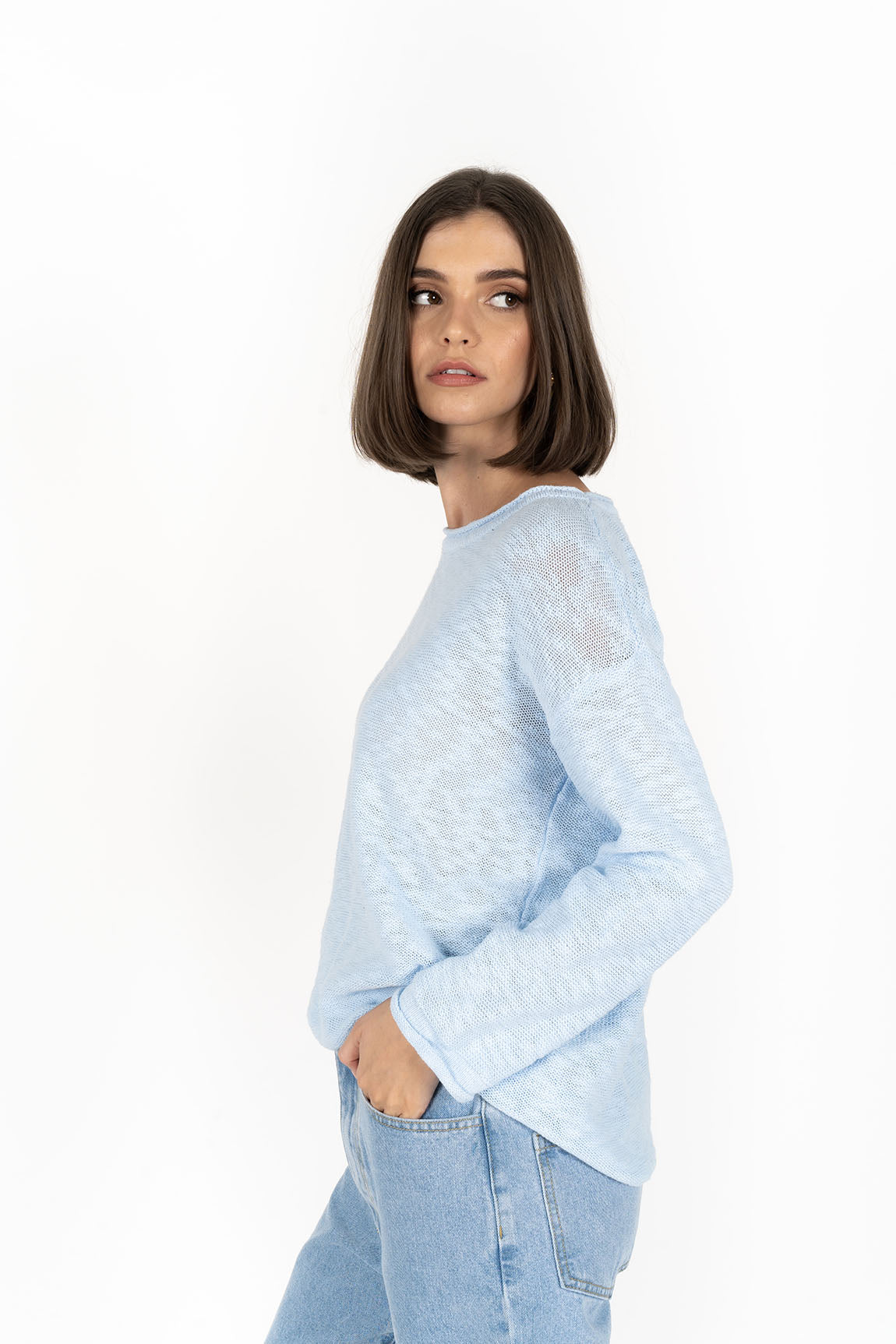 Sophia Sweater - Powder Blue