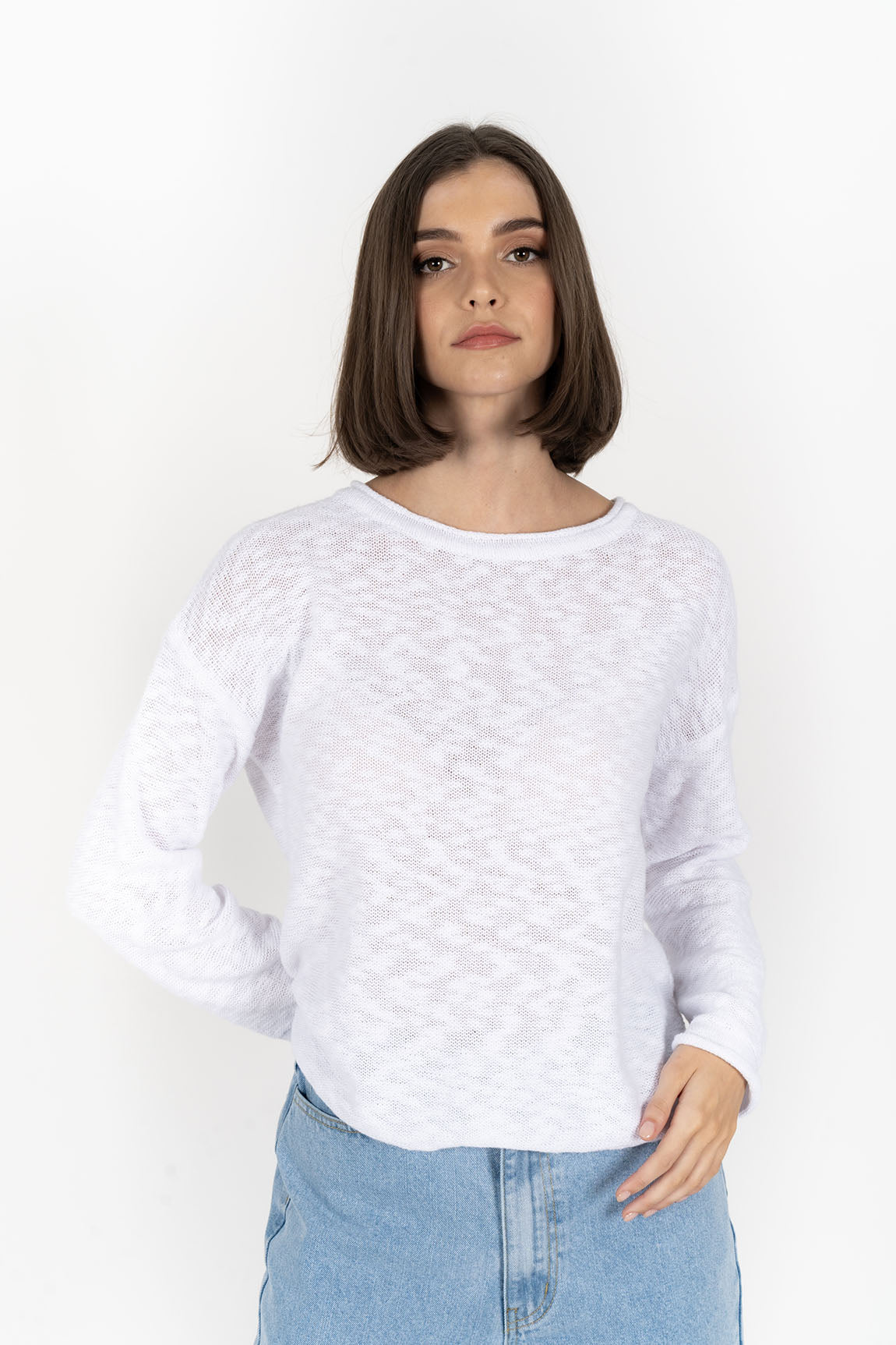 Sophia Sweater - White