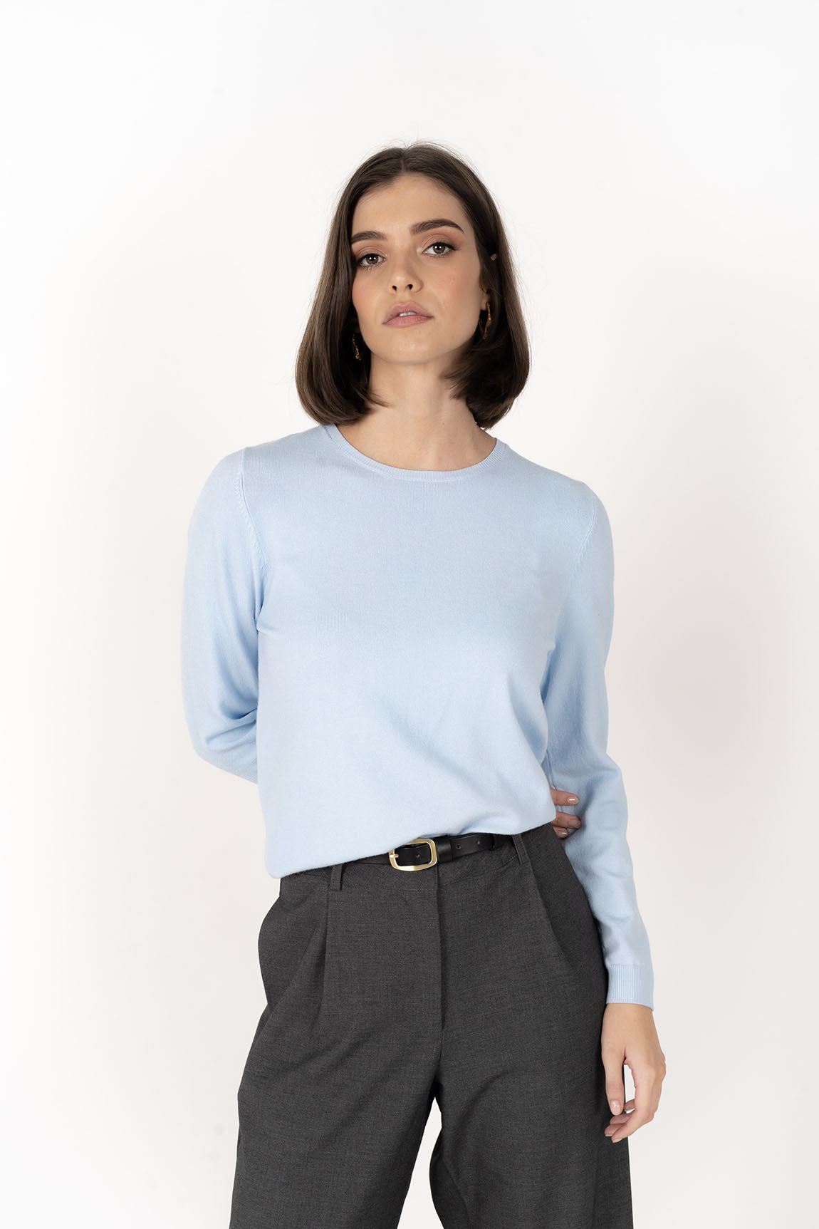 Mae Jumper- Ice Blue