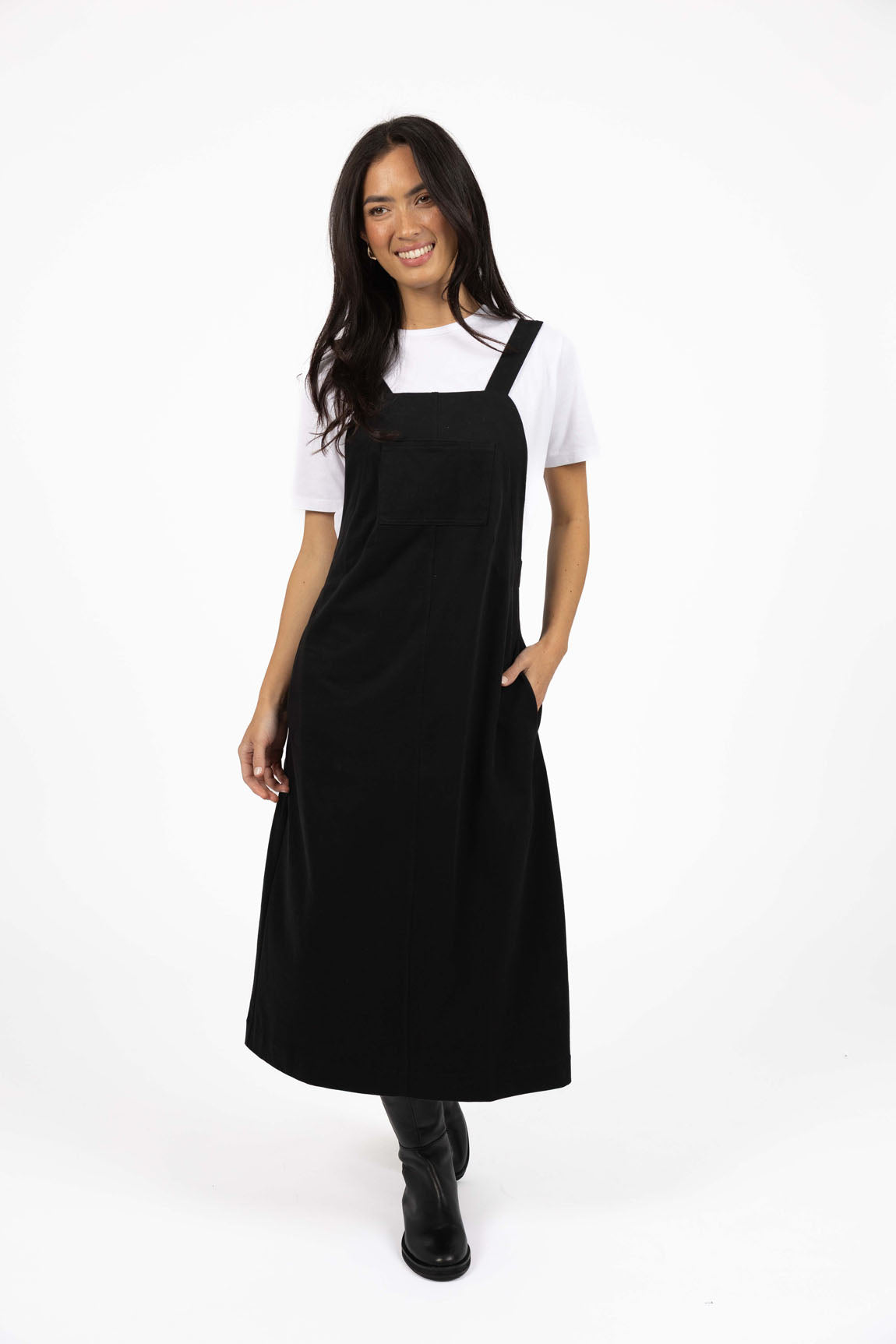 T -Shirt Pinafore - Black