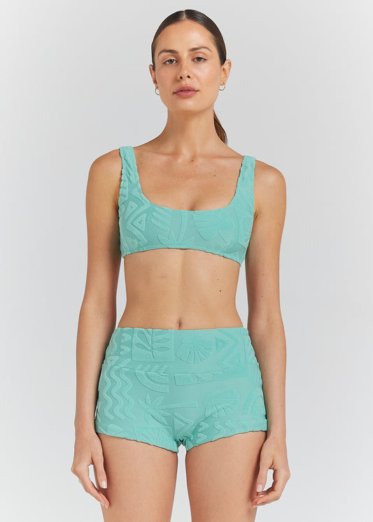 Mai Tai Crop Top- Jade
