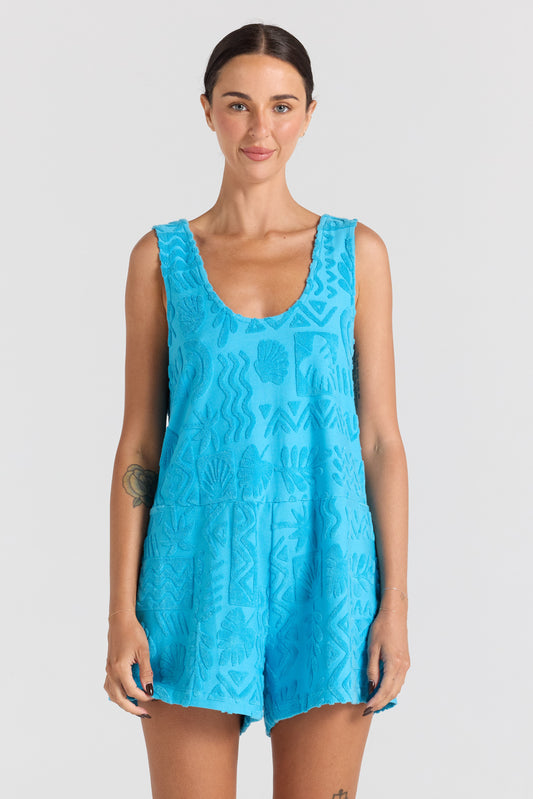 Mai Tai Romper - Topaz