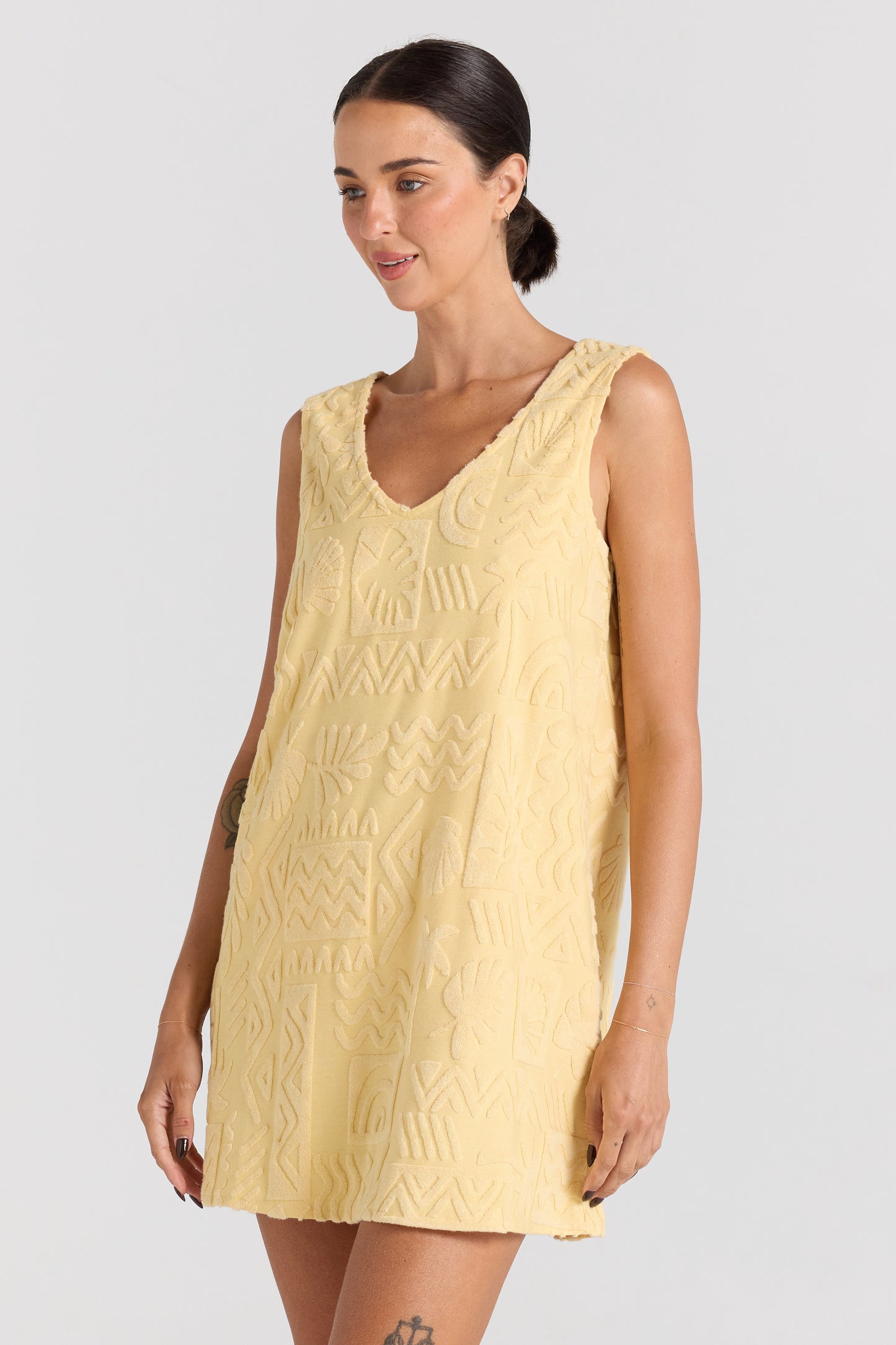 Mai Tai V Tunic Dress - Banana