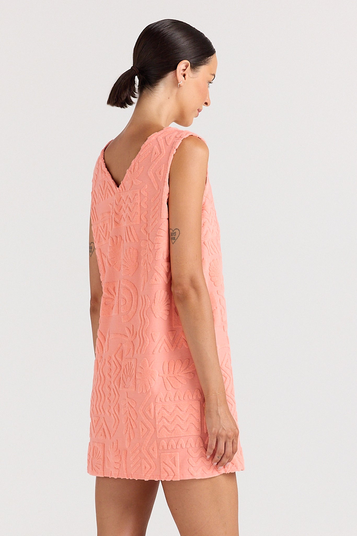 Mai Tai V Tunic Dress - Coral