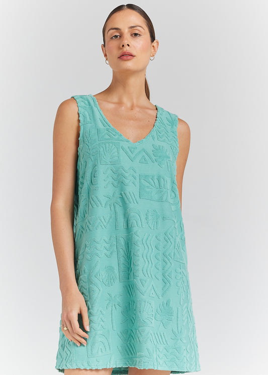 Mai Tai V Tunic Dress - Jade