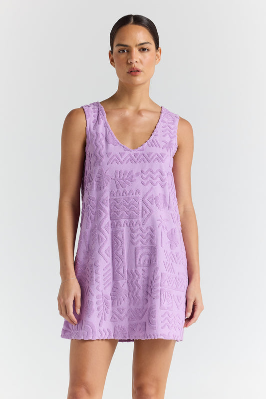 Mai Tai V Tunic Dress - Lilac