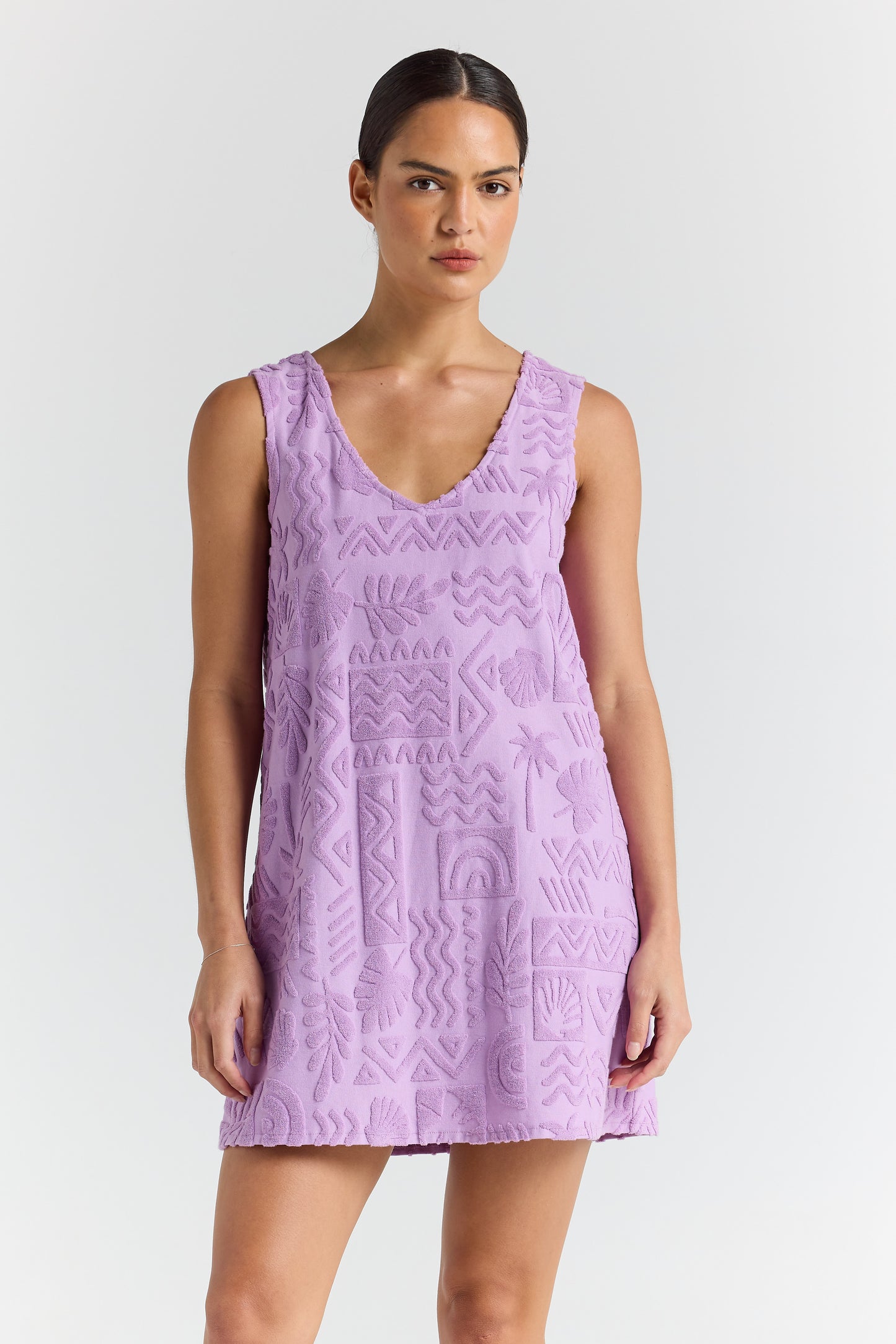 Mai Tai V Tunic Dress - Lilac