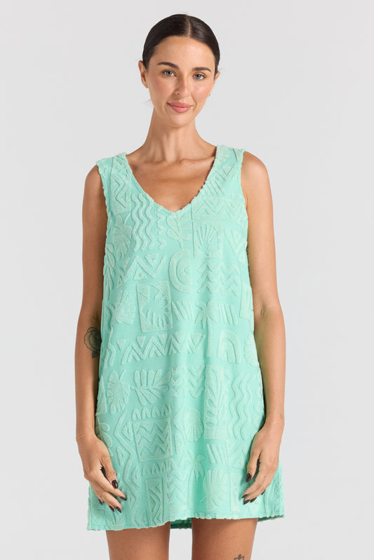 Mai Tai V Tunic Dress - Mint