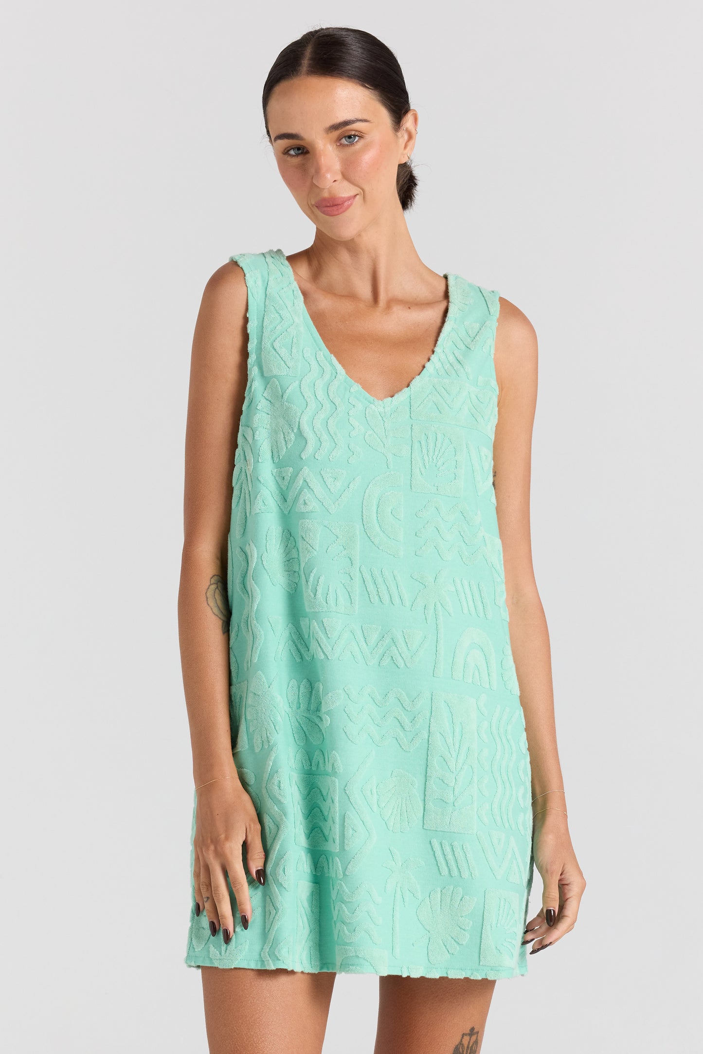 Mai Tai V Tunic Dress - Mint