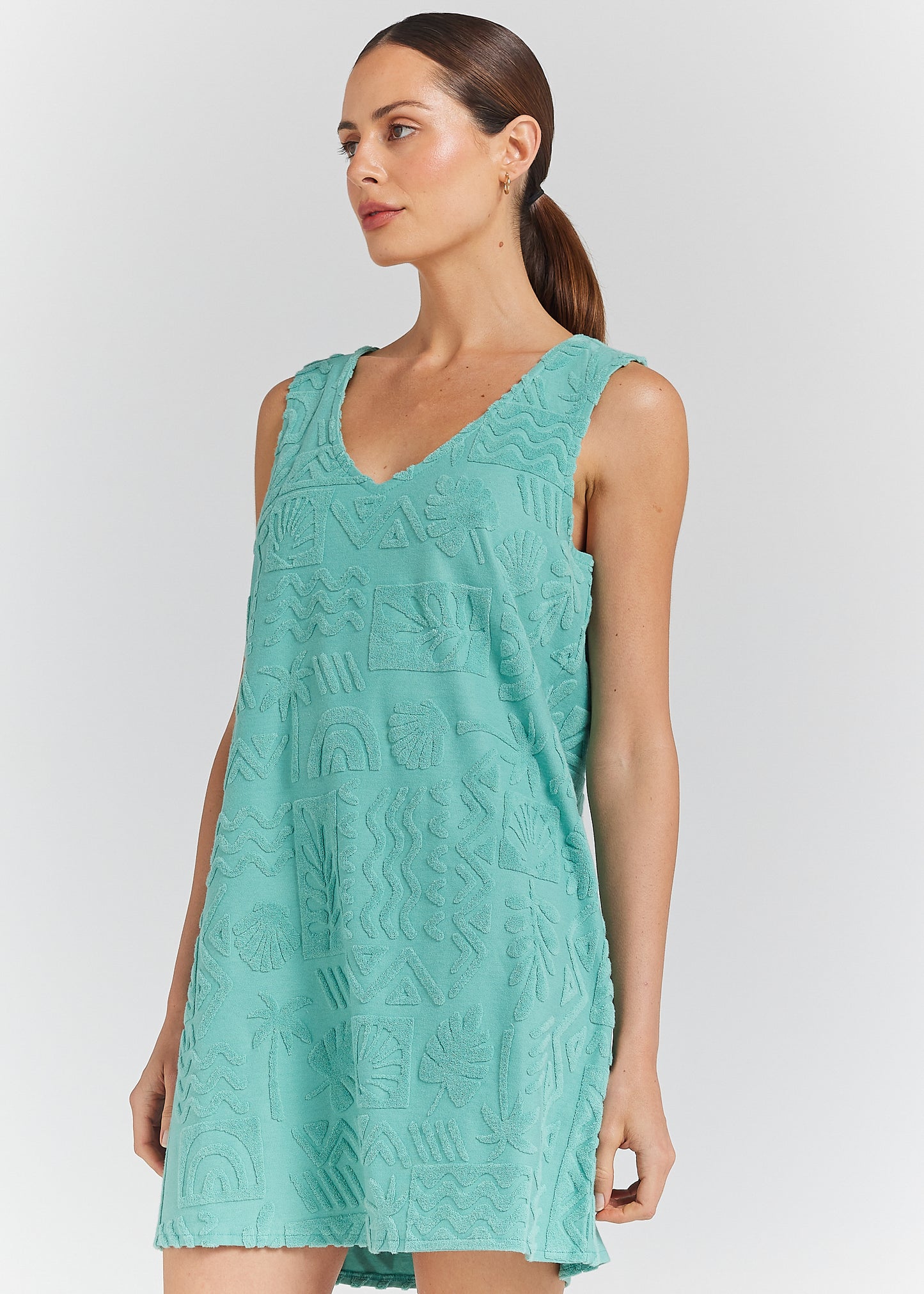 Mai Tai V Tunic Dress - Jade