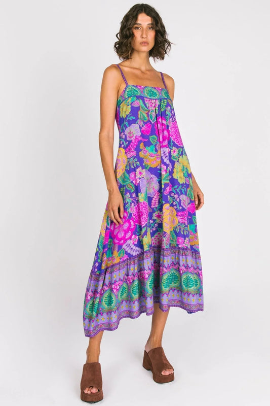 Honey Strappy Dress - Hibiscus