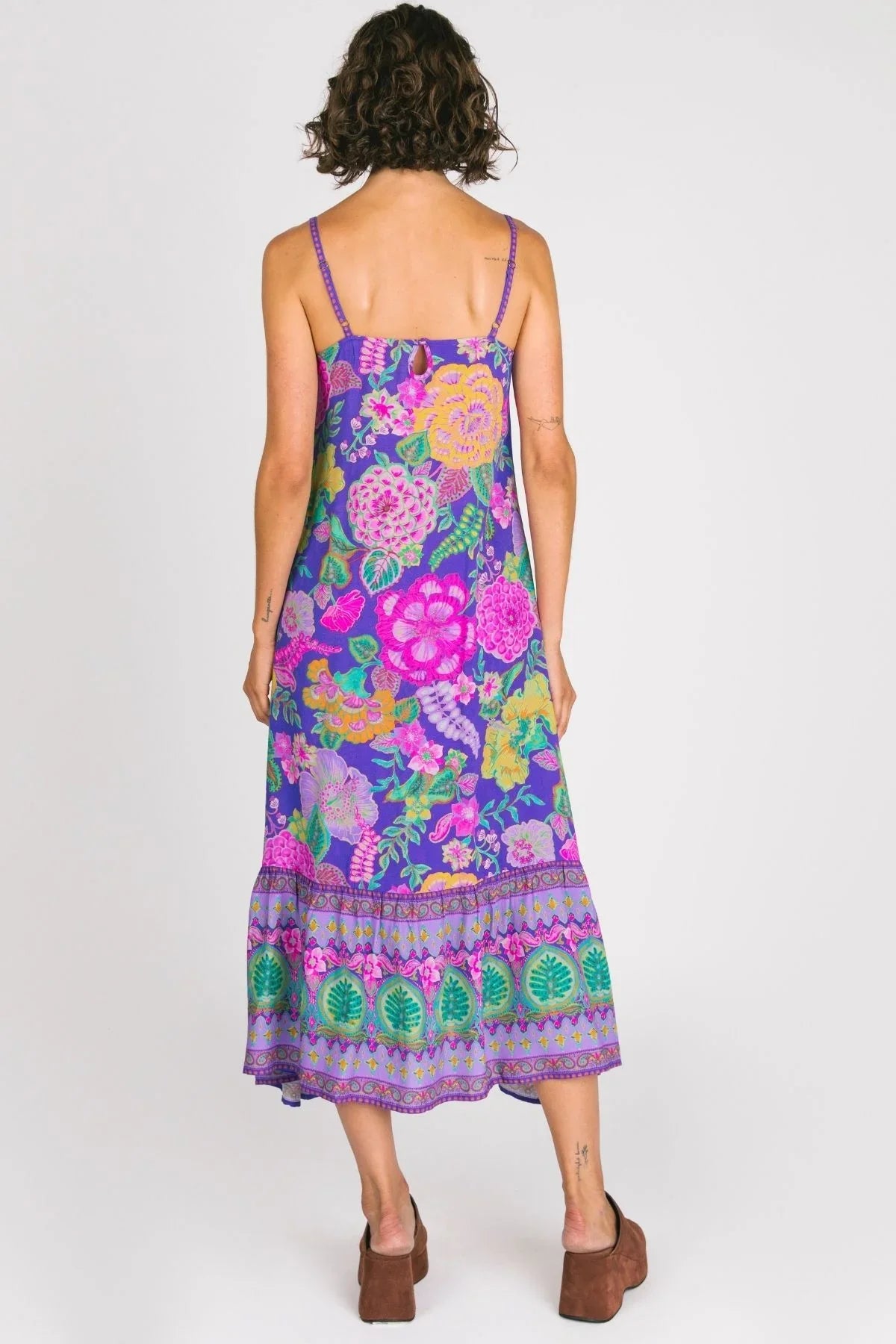 Honey Strappy Dress - Hibiscus