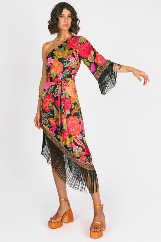 Lady Luck Midi Dress - Paprika