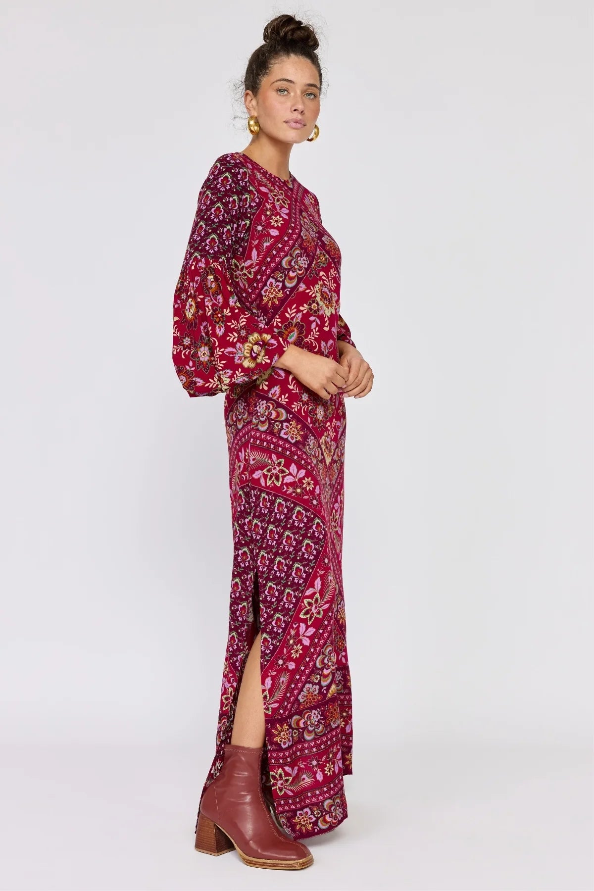 Quartz Gown - Pomegrnate