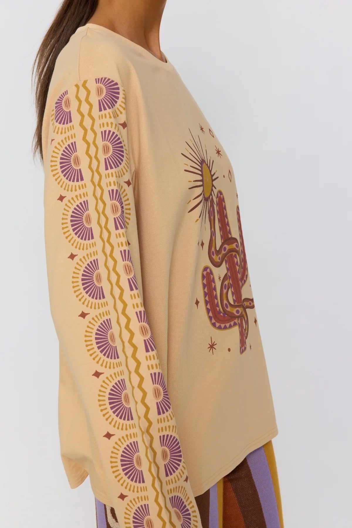 Soul Woman Long Sleeve Tee - Sand