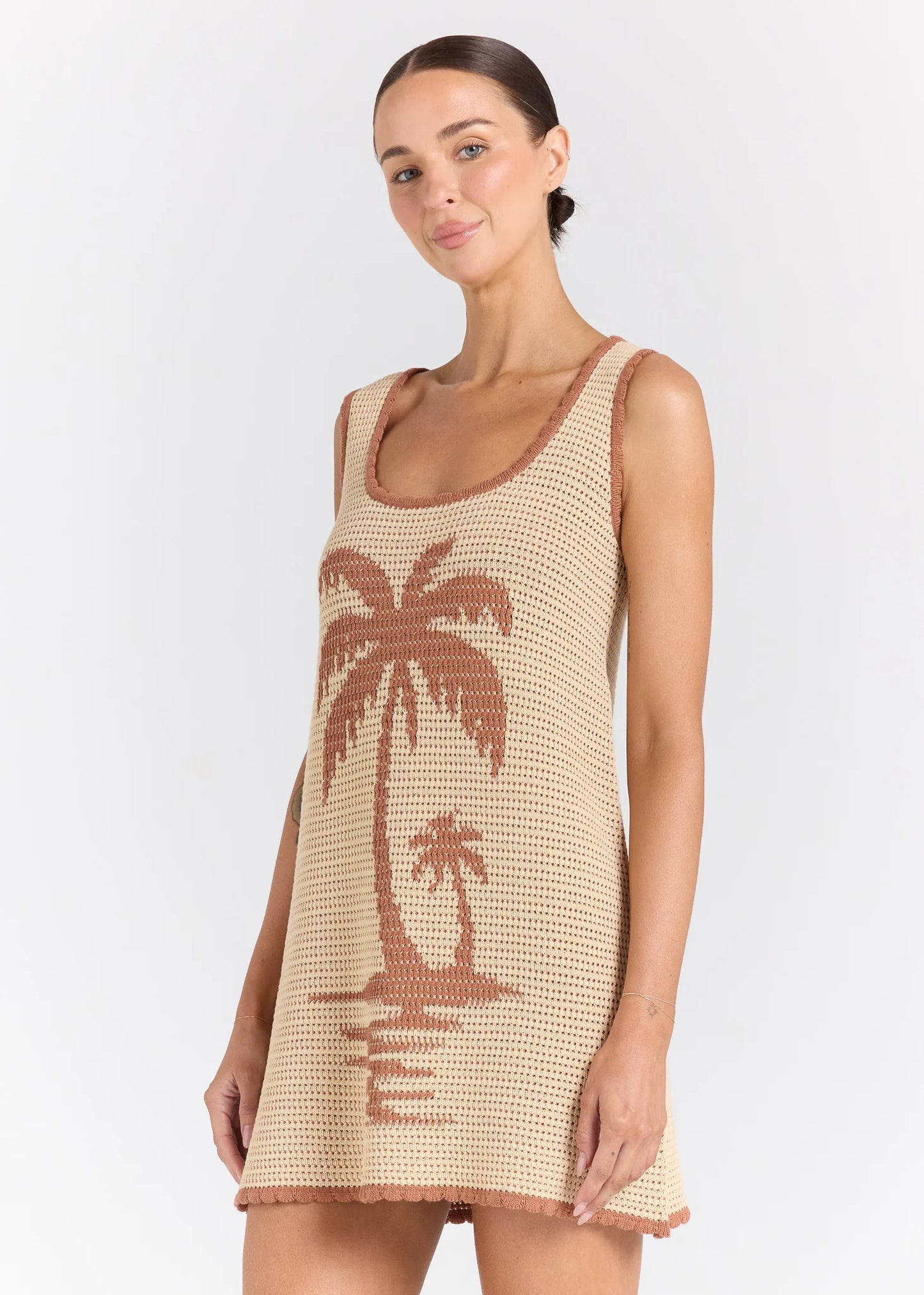 Palm Beach U Knit Dress - Sand